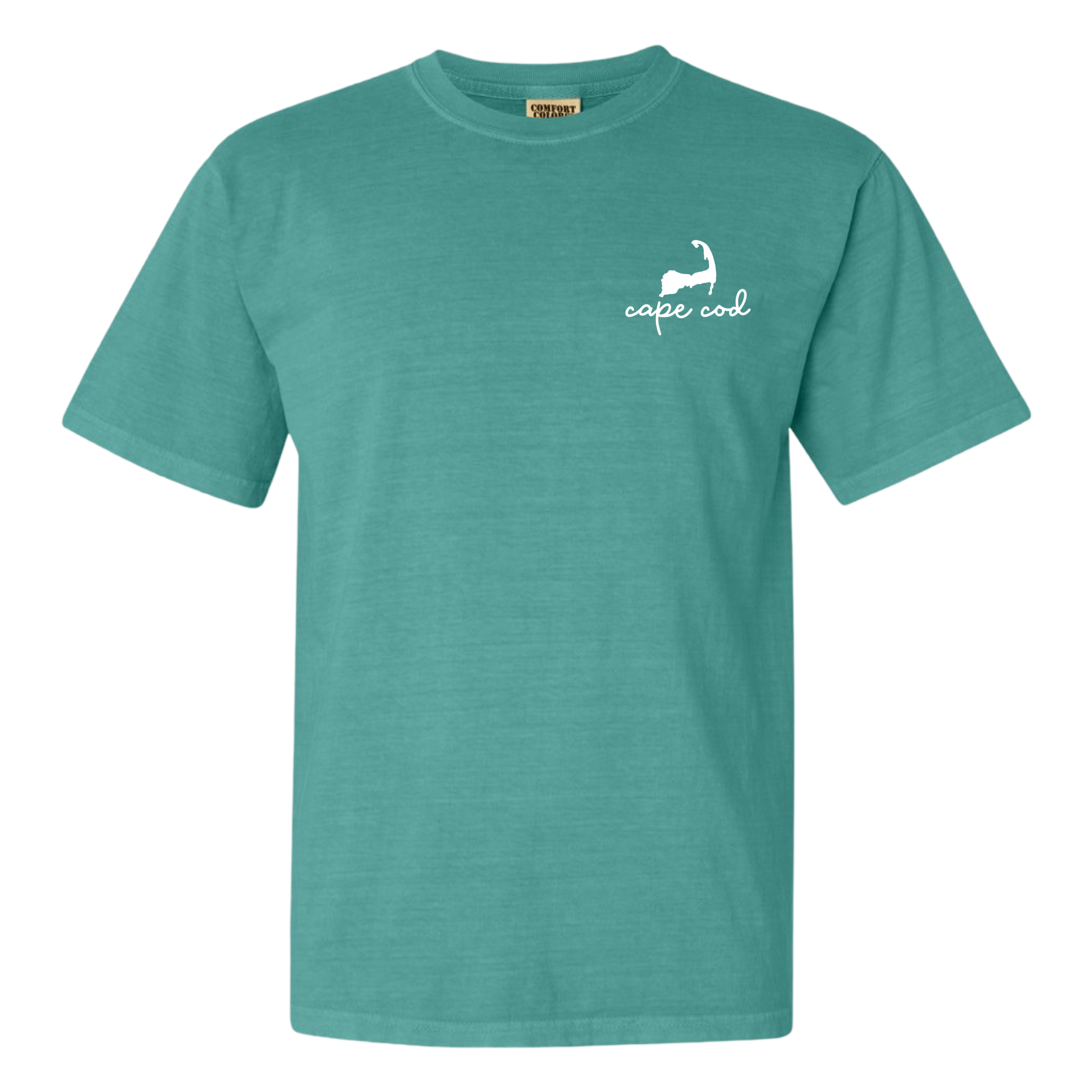 Cape Cod Silhouette Comfort Colors T-Shirt, seafoam