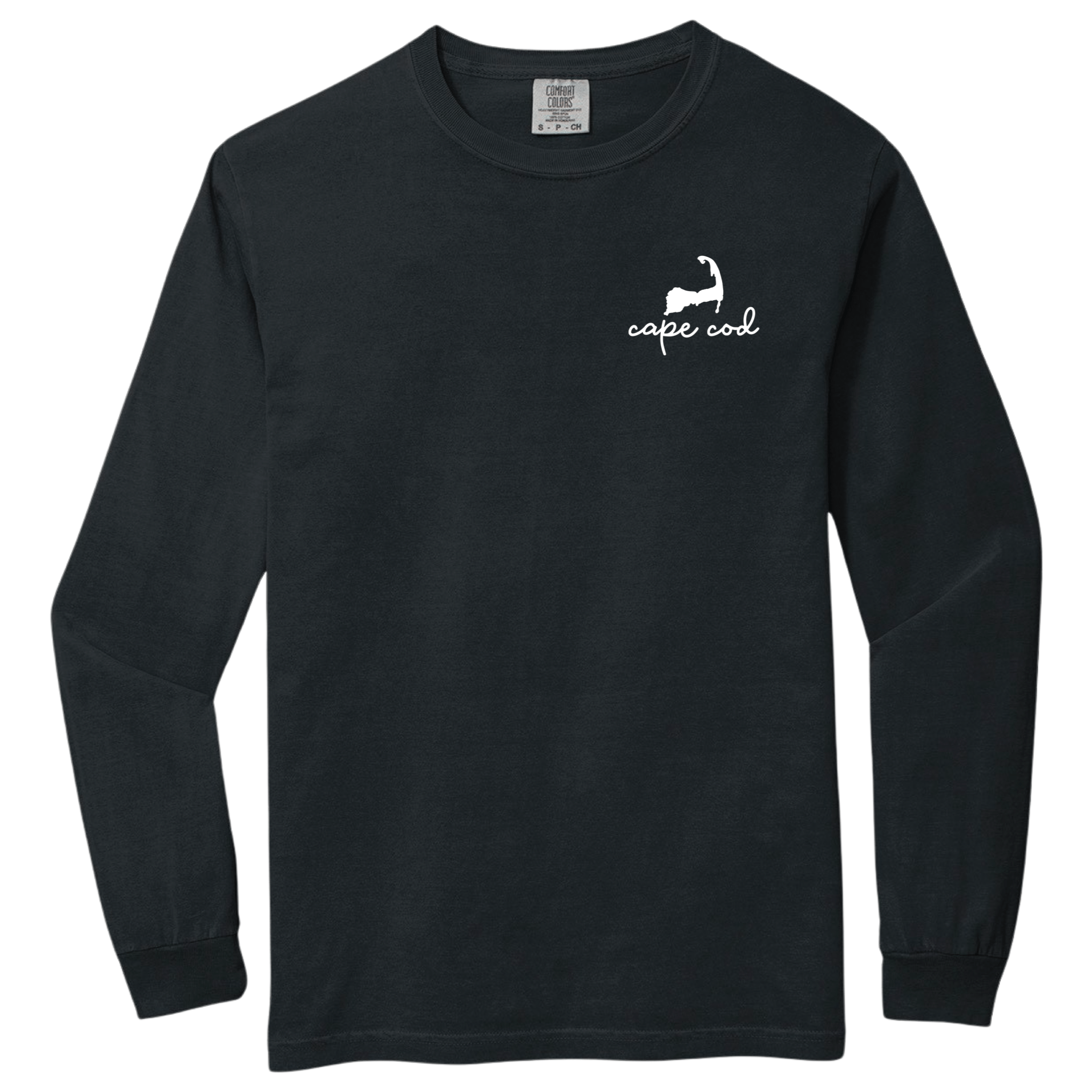 Cape Cod Silhouette Comfort Colors Heavyweight Long Sleeve Tee