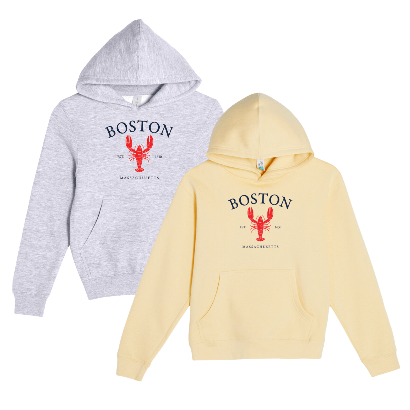 Cape Cod Clothing Company Youth Boston Vintage Lobster Comfort Fleece Hoodie