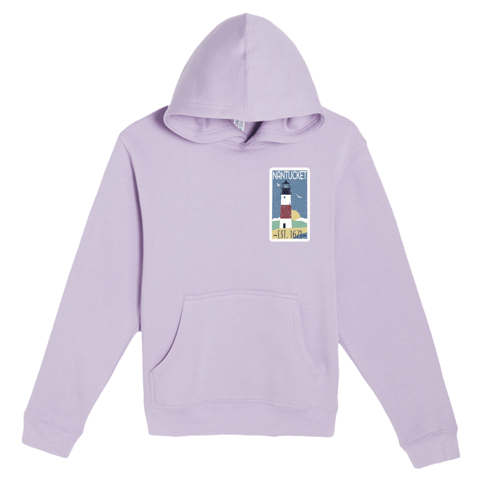 Cape Cod Clothing Company Youth Nantucket Vintage Lighthouse Comfort Fleece Hoodie