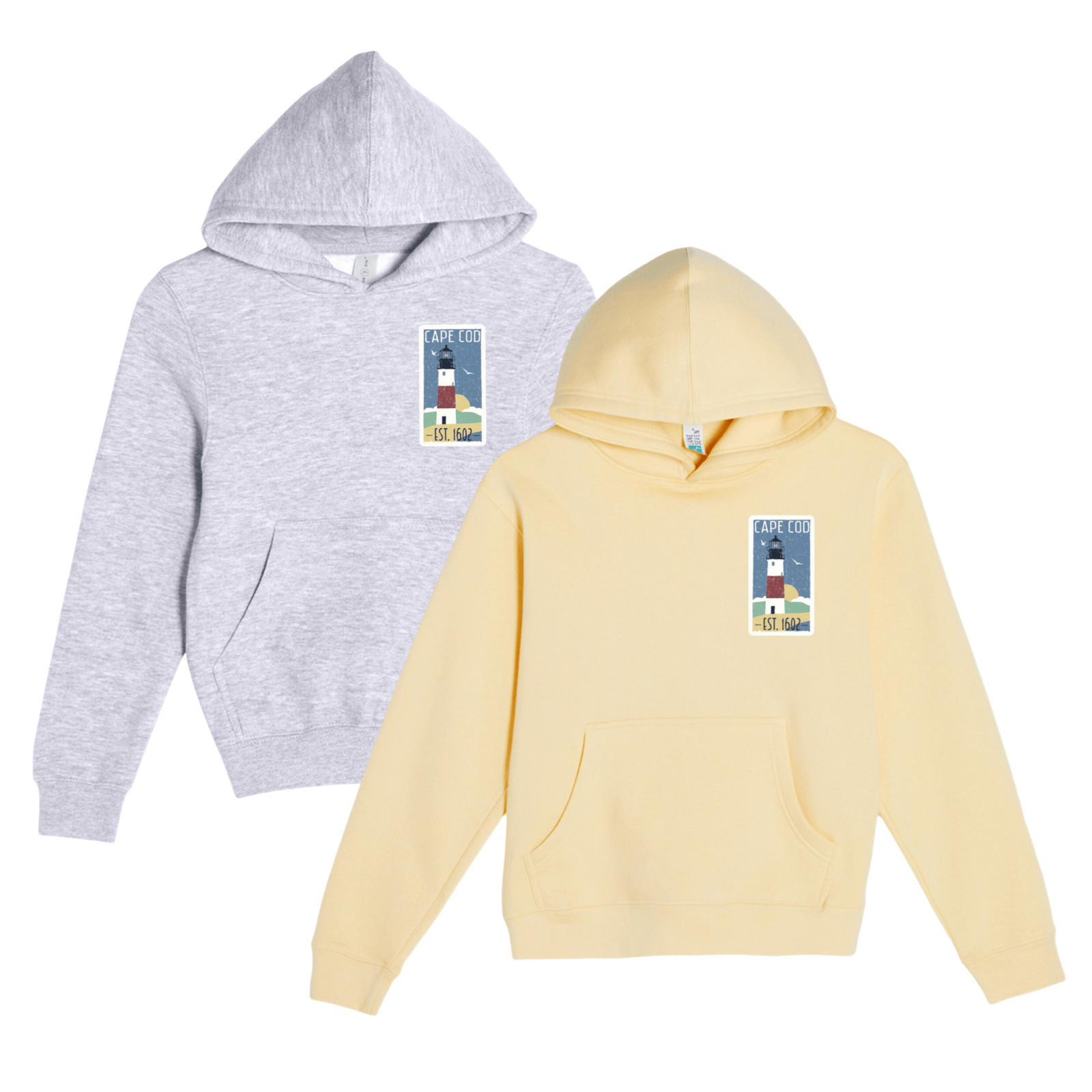 Cape Cod Clothing Company Youth Cape Cod Vintage Lighthouse Comfort Fleece Hoodie