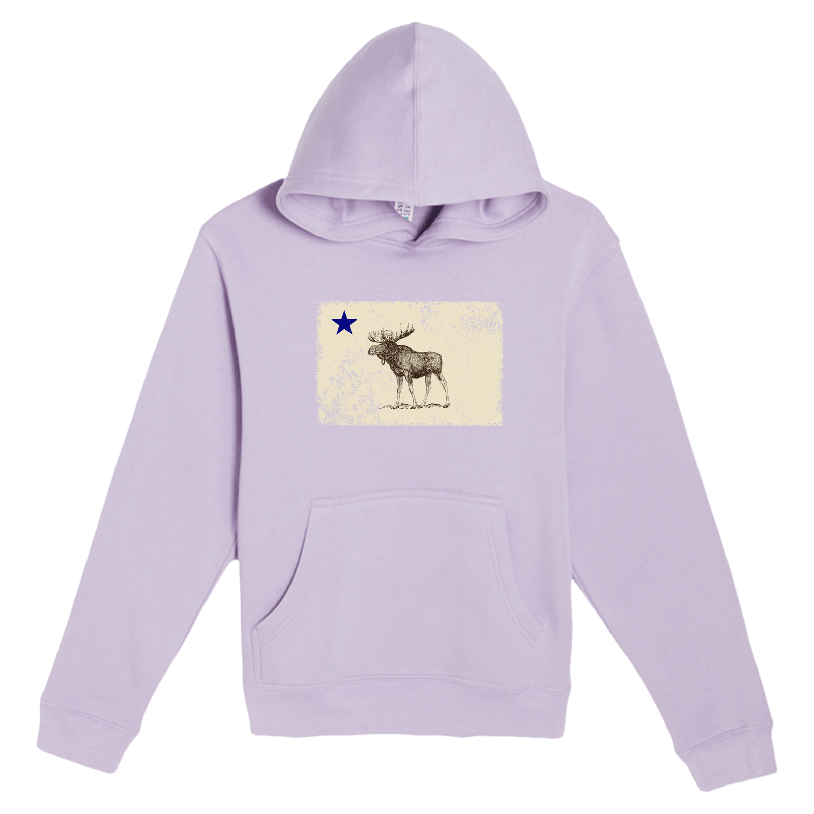 Cape Cod Clothing Company Youth Classic Maine Moose Flag Comfort Fleece Hoodie