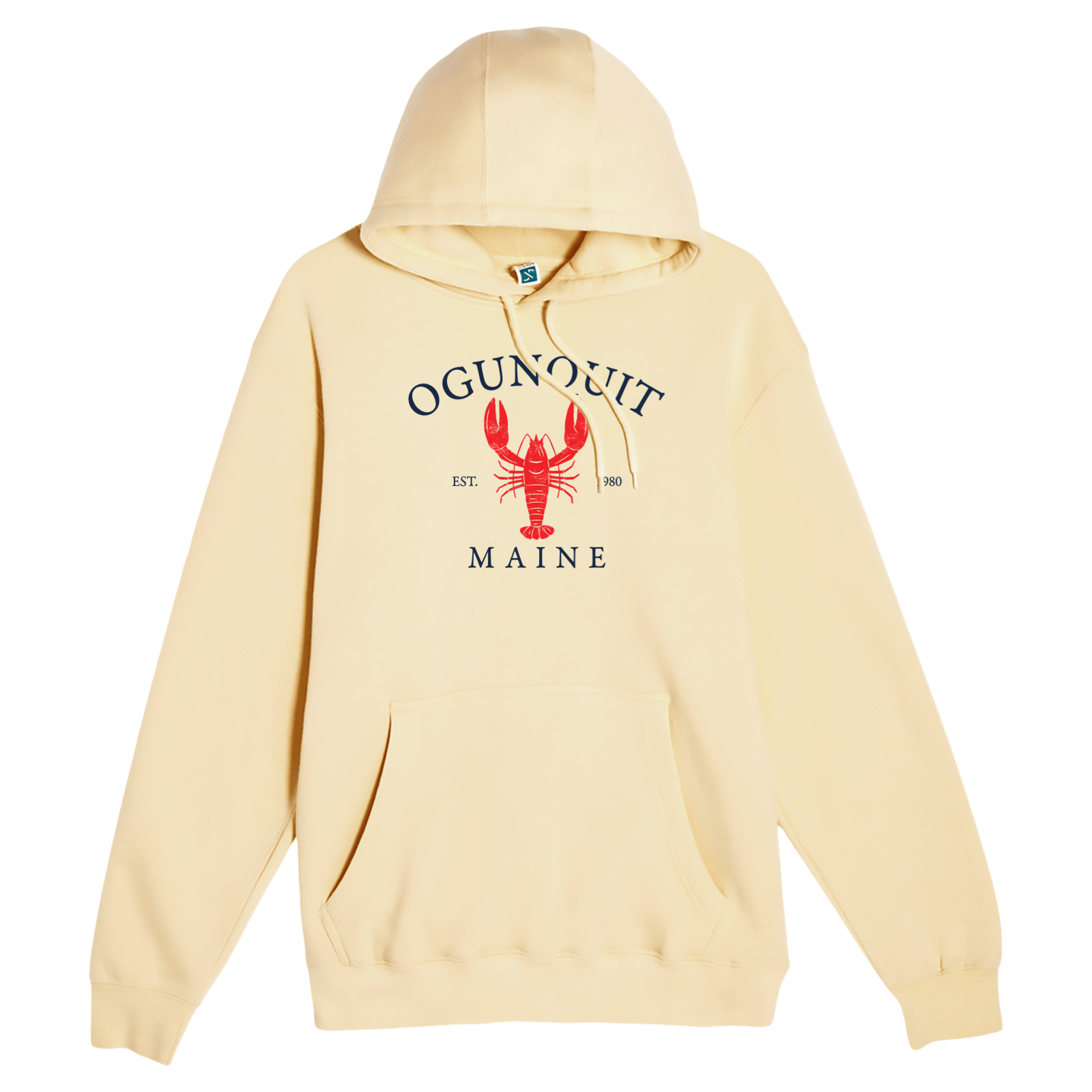 Cape Cod Clothing Company Ogunquit Vintage Lobster Comfort Fleece Hoodie