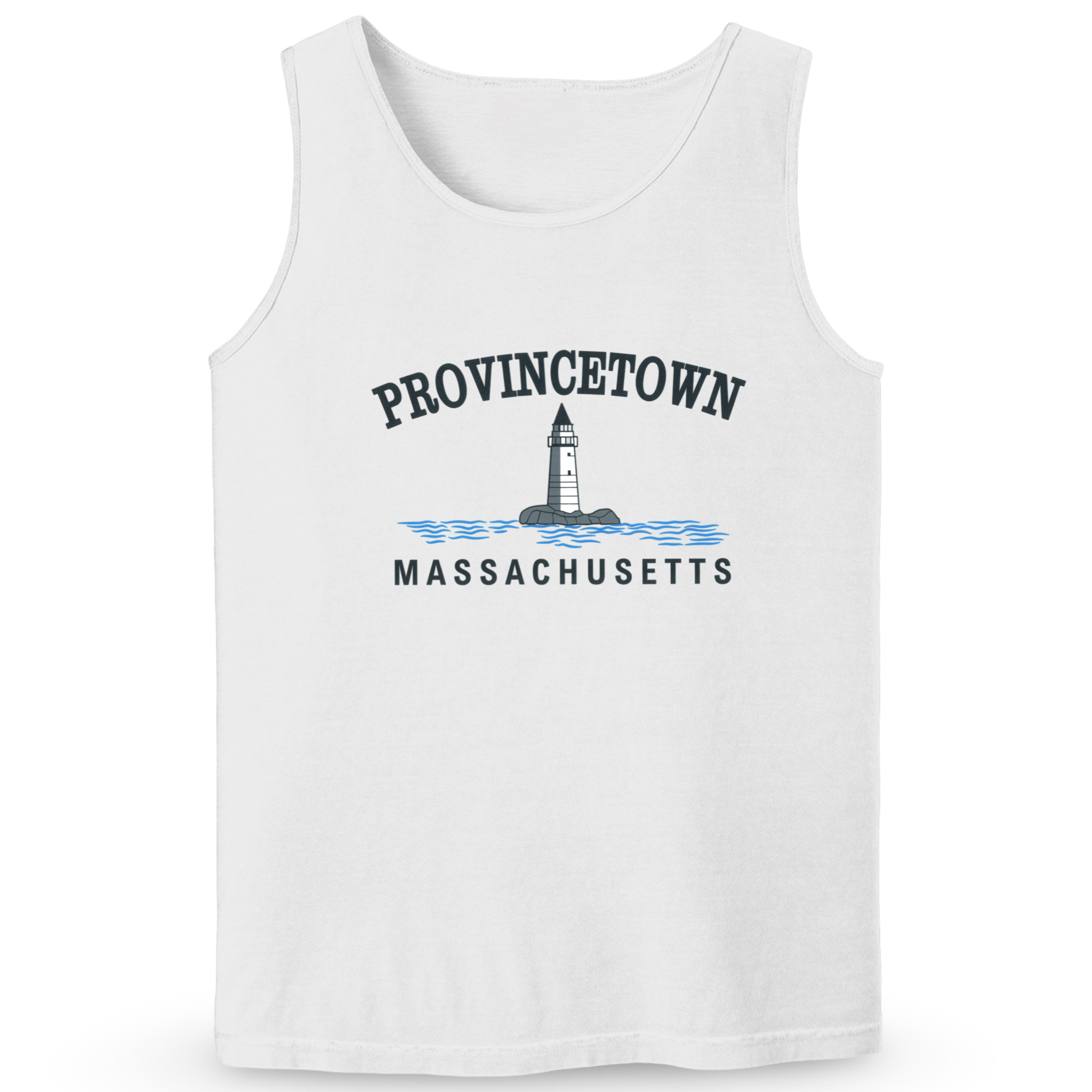Cape Cod Clothing Company Provincetown Big Lighthouse Soft Cotton Tank Top