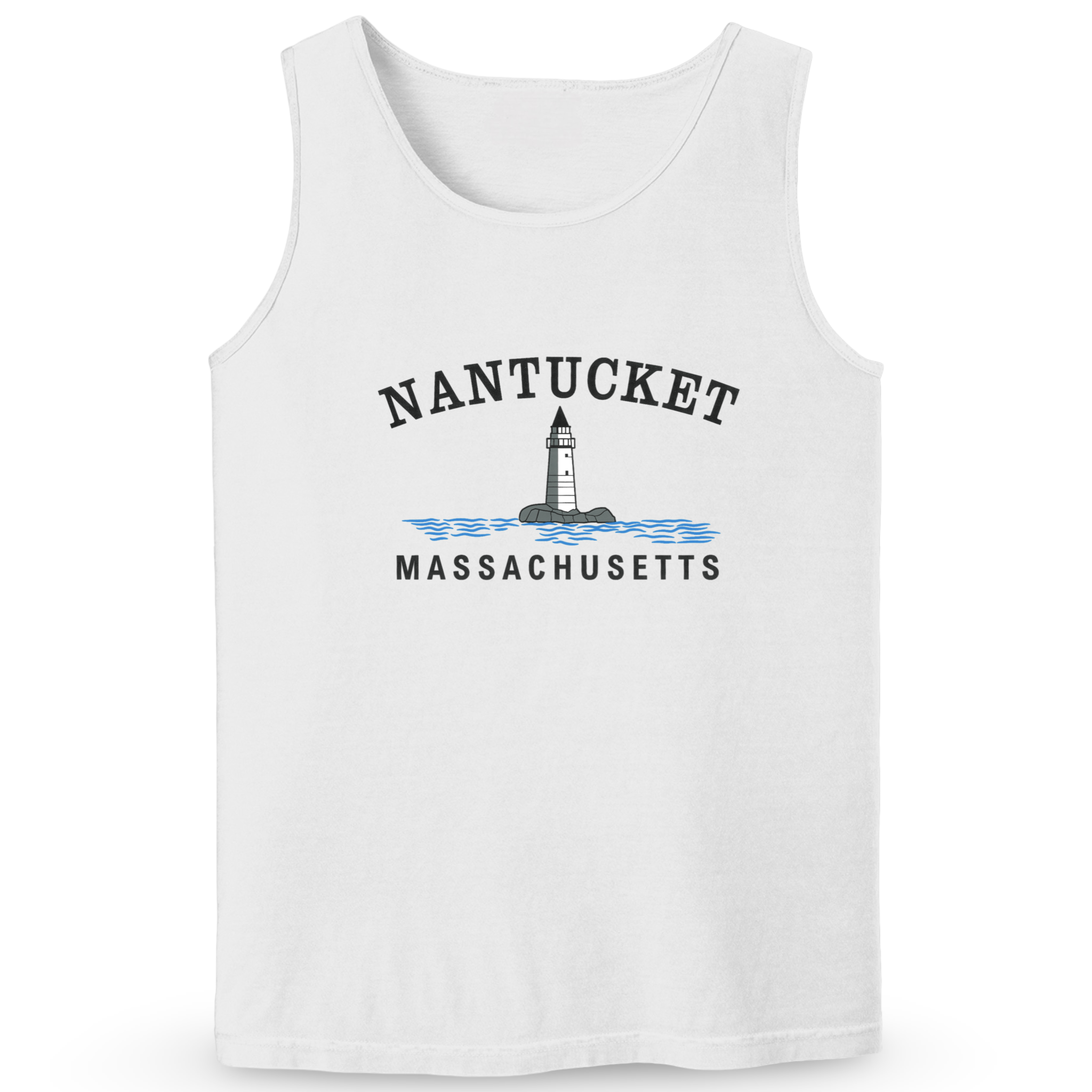 Cape Cod Clothing Company Nantucket Big Lighthouse Soft Cotton Tank Top