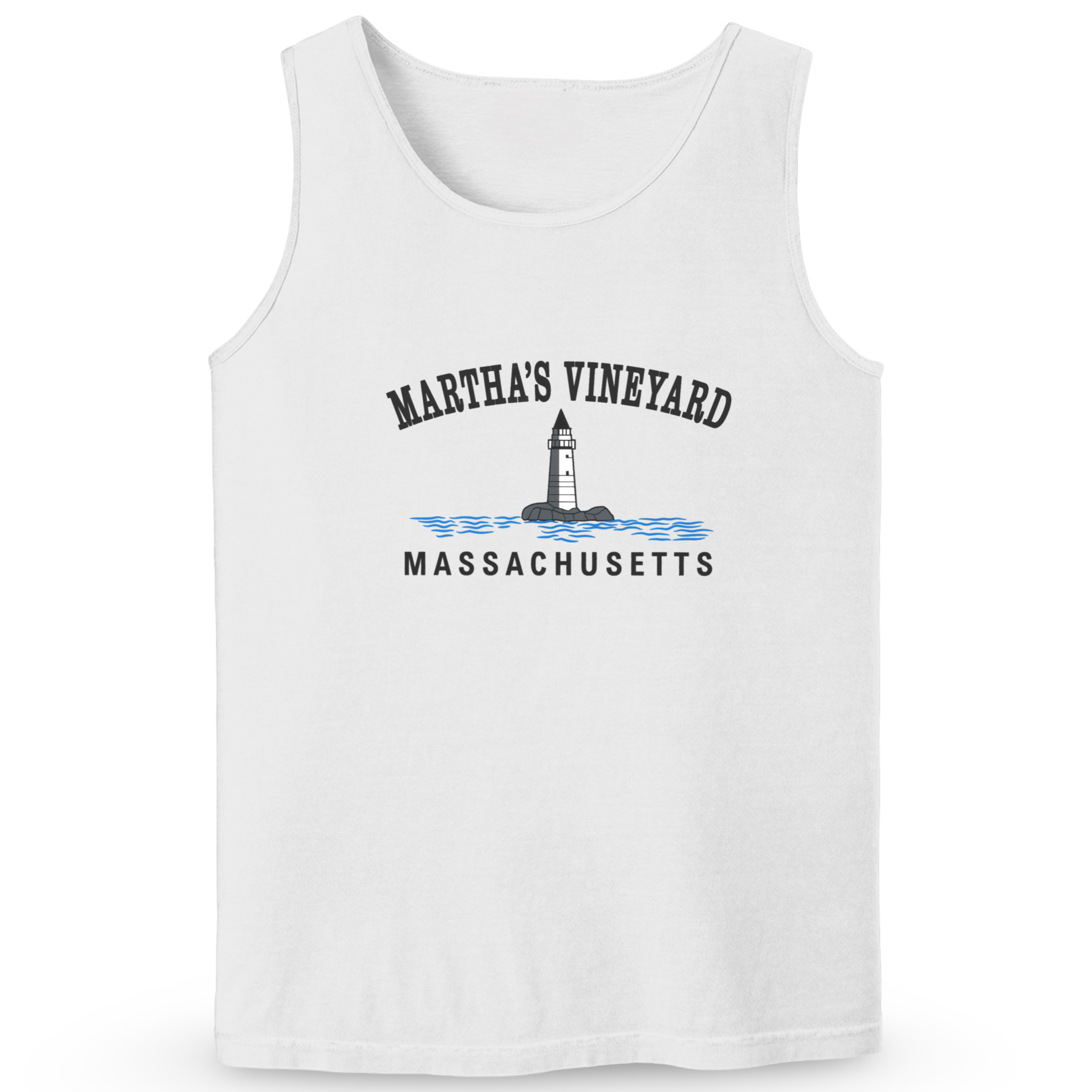 Cape Cod Clothing Company Martha's Vineyard Big Lighthouse Soft Cotton Tank Top