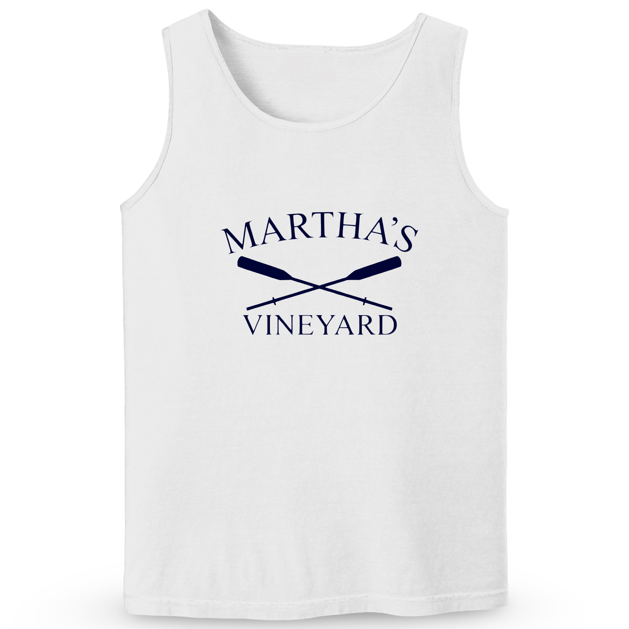 Cape Cod Clothing Company Martha's Vineyard Crossed Oar Soft Cotton Tank Top