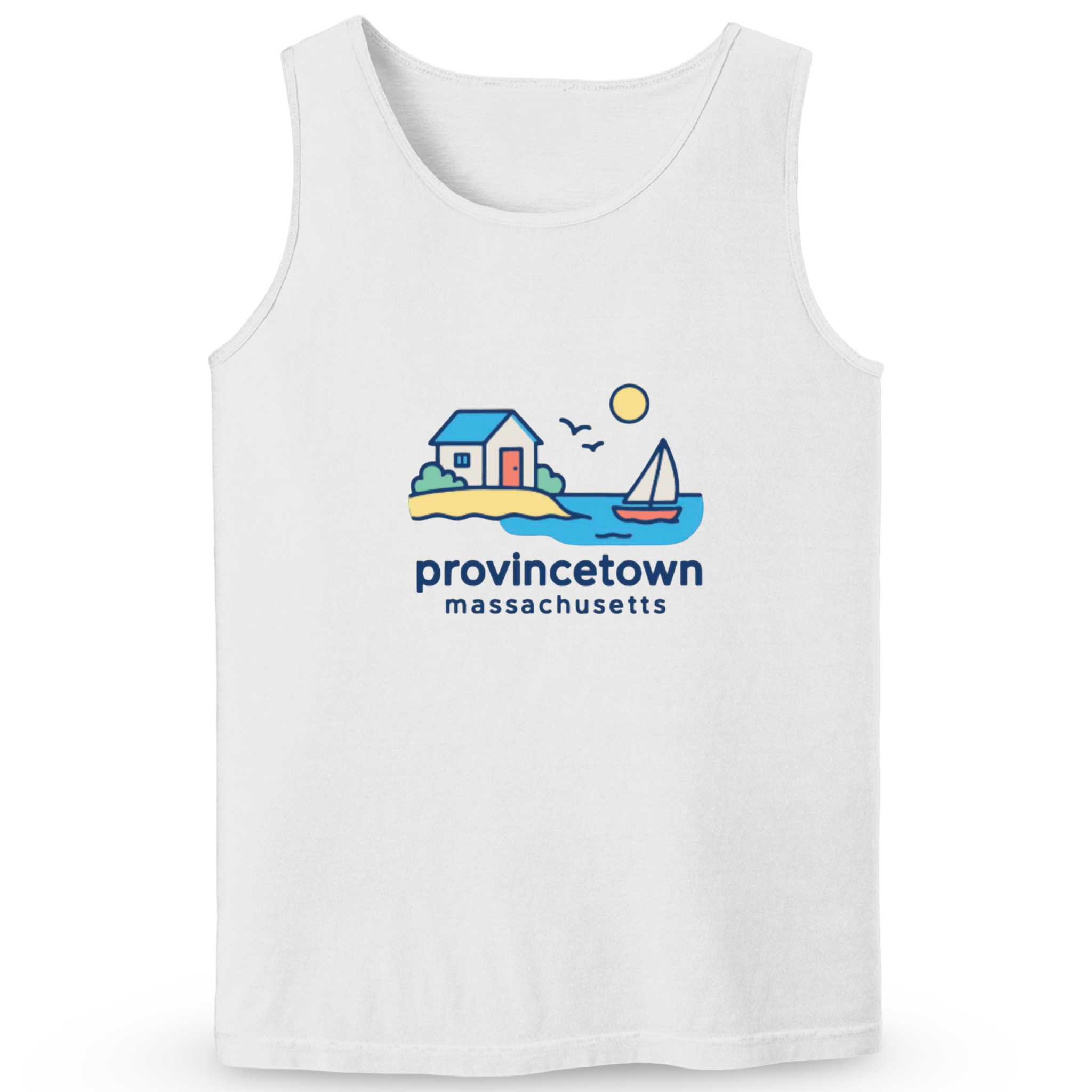Cape Cod Clothing Company Provincetown Beach House Soft Cotton Tank Top