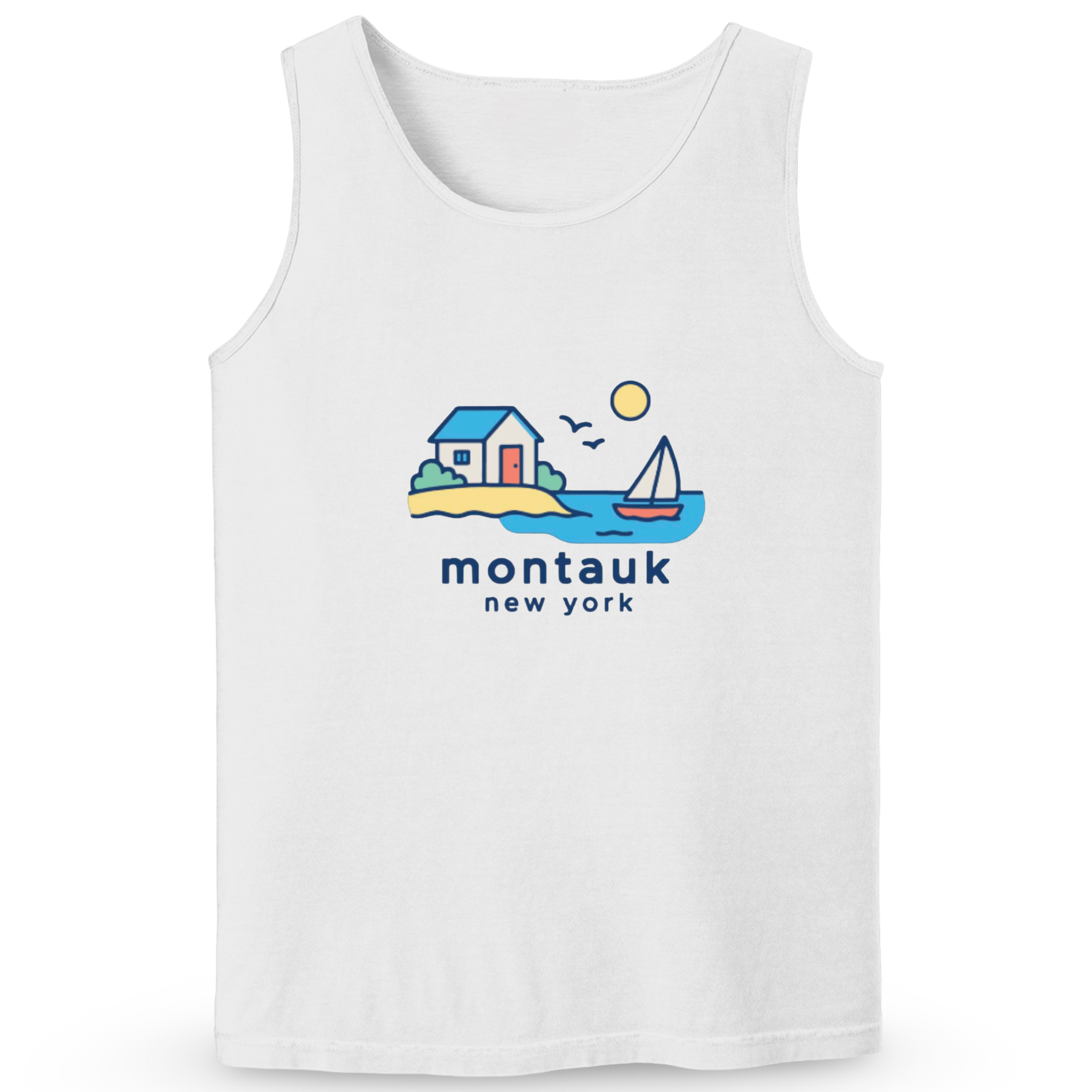 Cape Cod Clothing Company Montauk Beach House Soft Cotton Tank Top