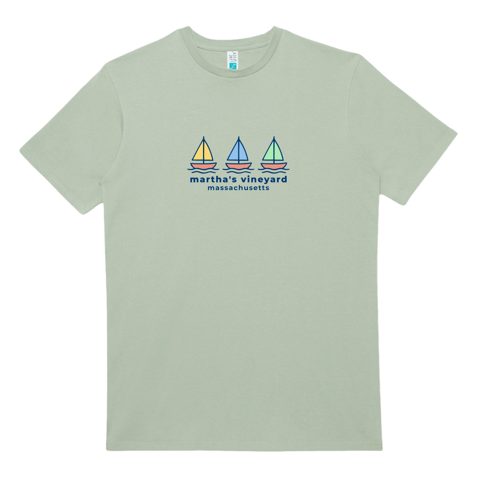 Cape Cod Clothing Company Martha's Vineyard Summer Sails Heavy Cotton T-Shirt