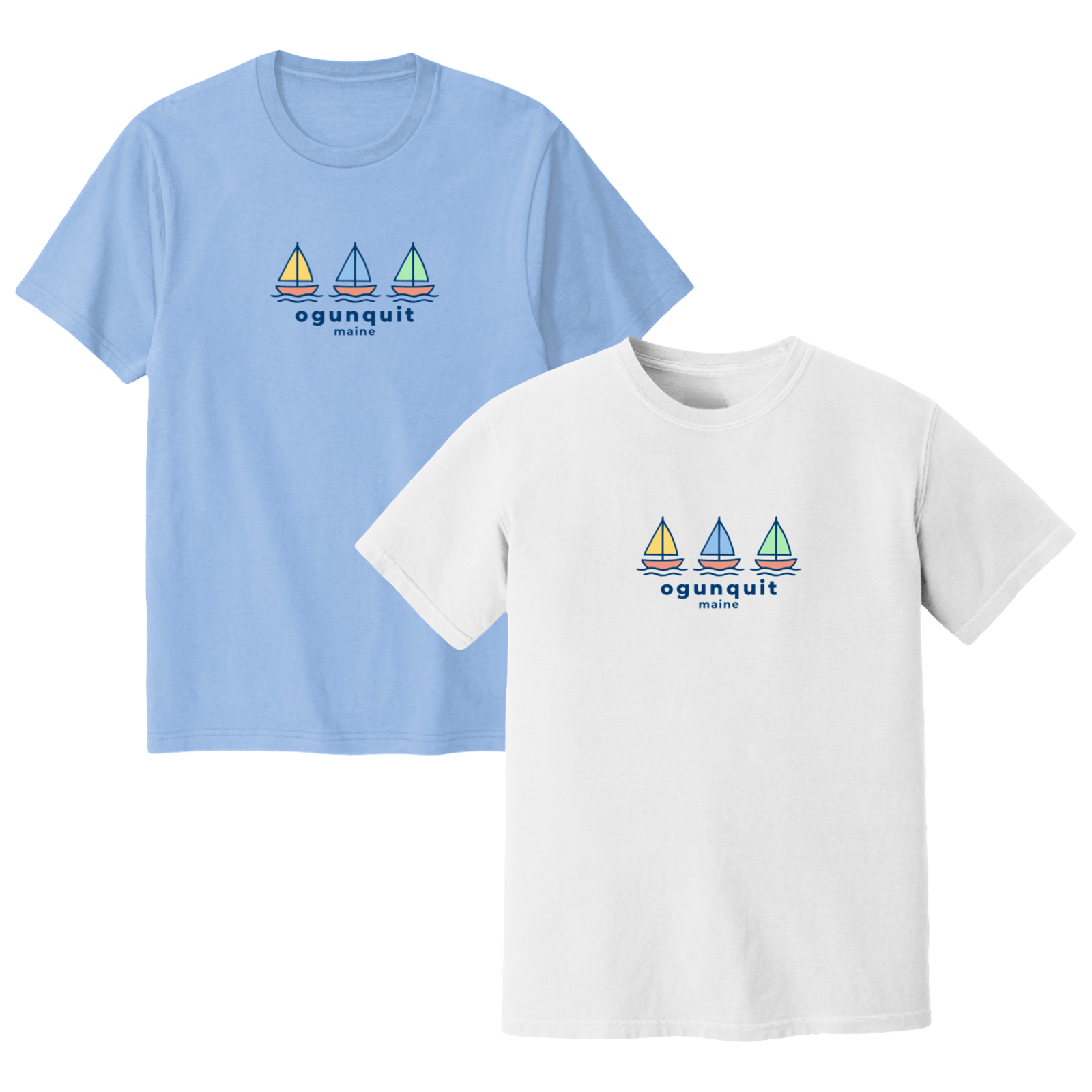 Cape Cod Clothing Company Ogunquit Summer Sails Soft Cotton T-Shirt