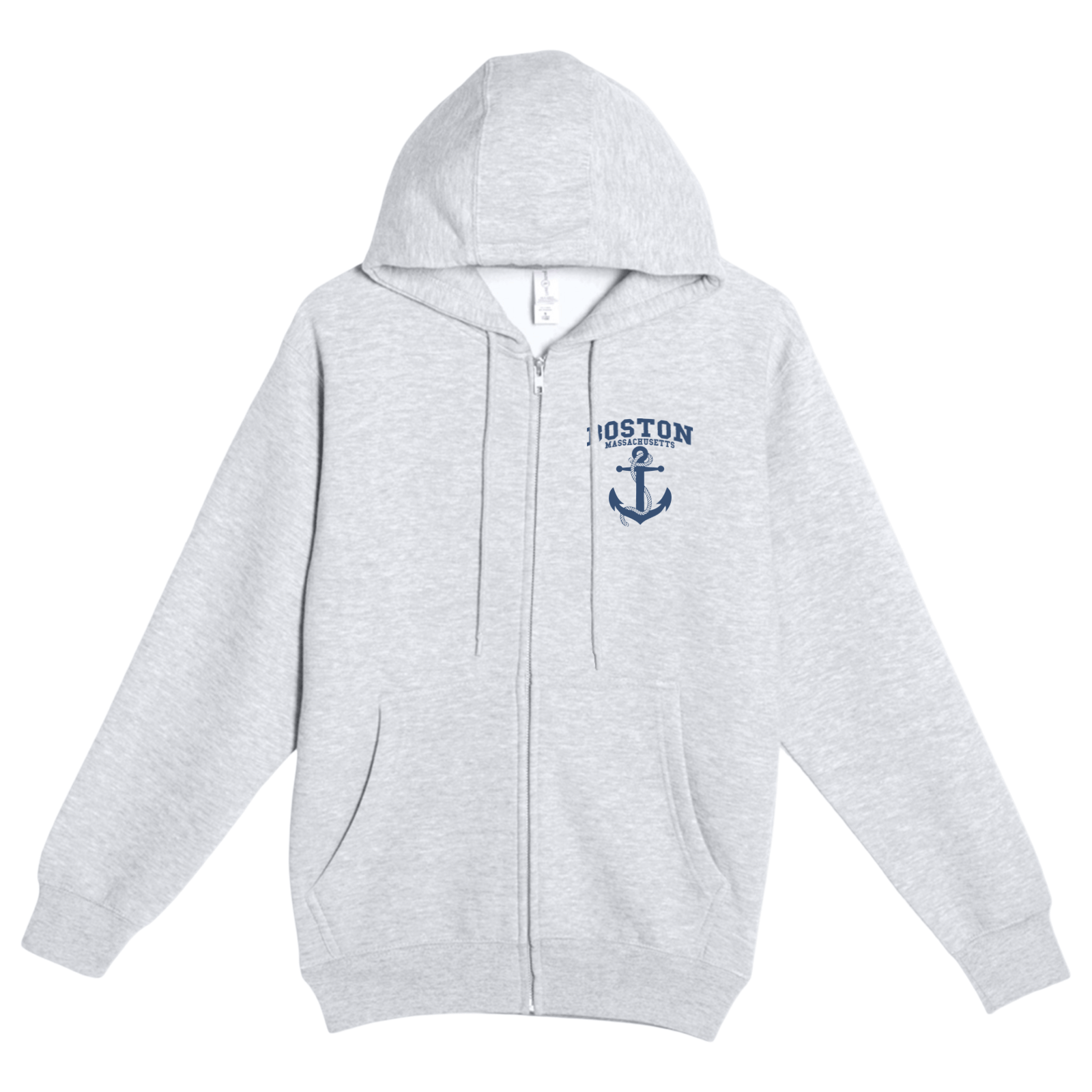 Cape Cod Clothing Company Boston Anchor Soft Fleece Full Zip Hoodie