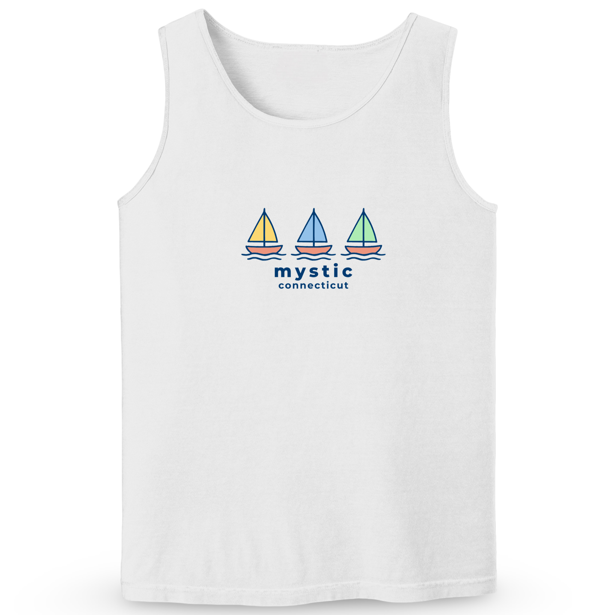 Cape Cod Clothing Company Mystic Summer Sails Soft Cotton Tank Top