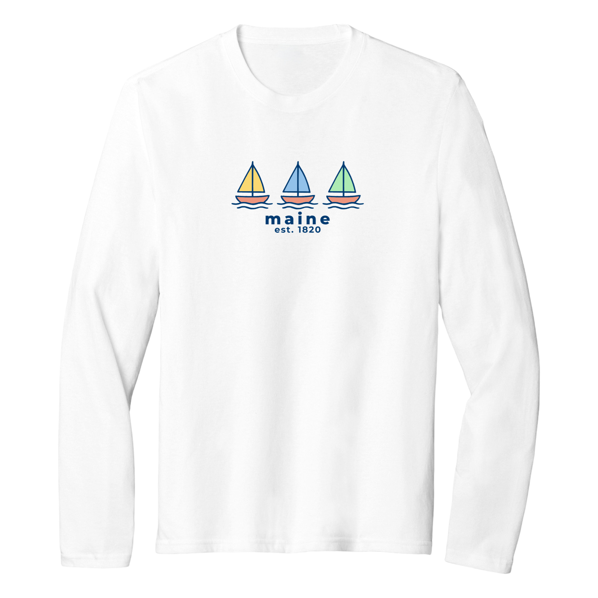 Cape Cod Clothing Company Maine Summer Sails Essential Long Sleeve Tee