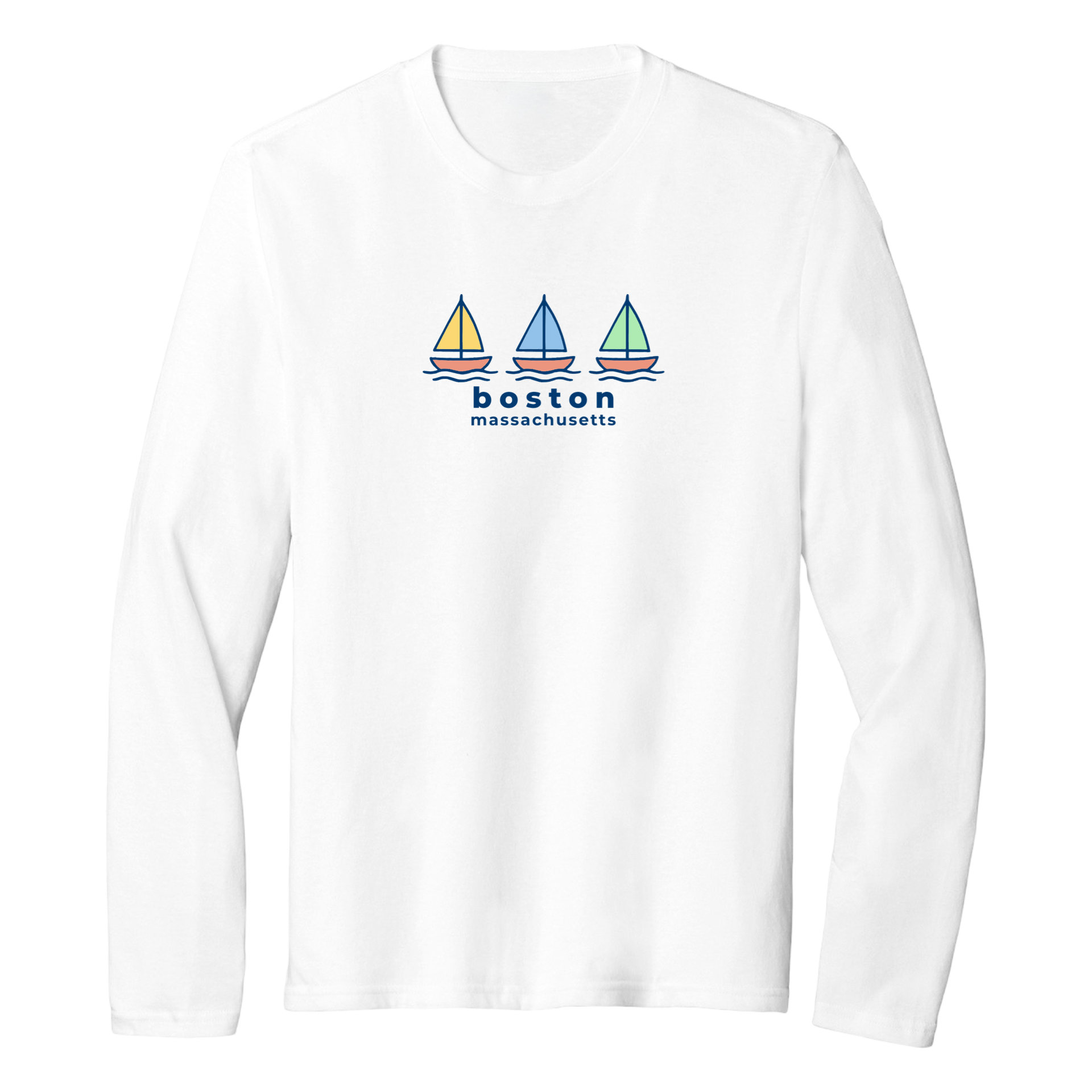 Cape Cod Clothing Company Boston Summer Sails Essential Long Sleeve Tee