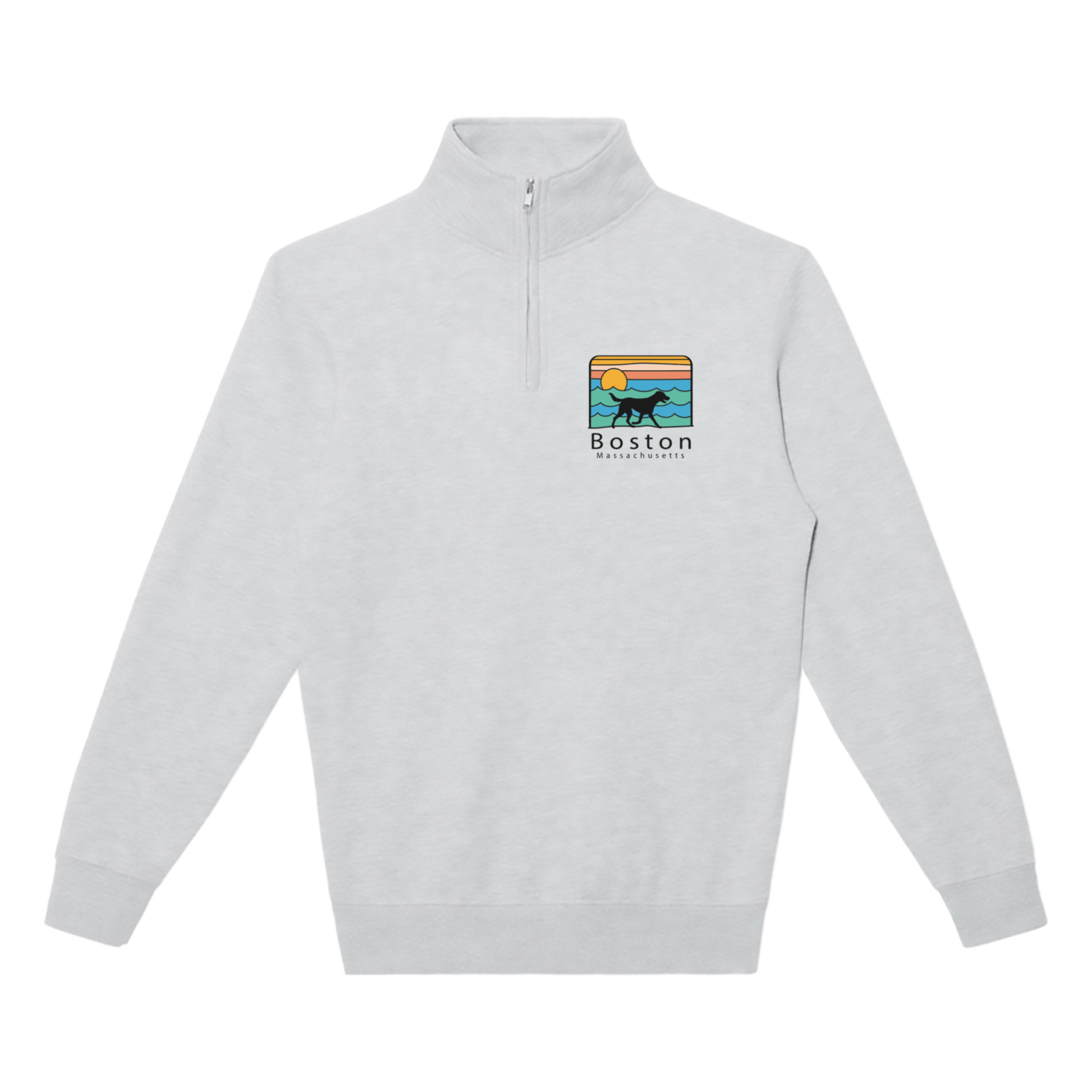 Cape Cod Clothing Company Boston Summer Dog Soft Fleece Quarter Zip