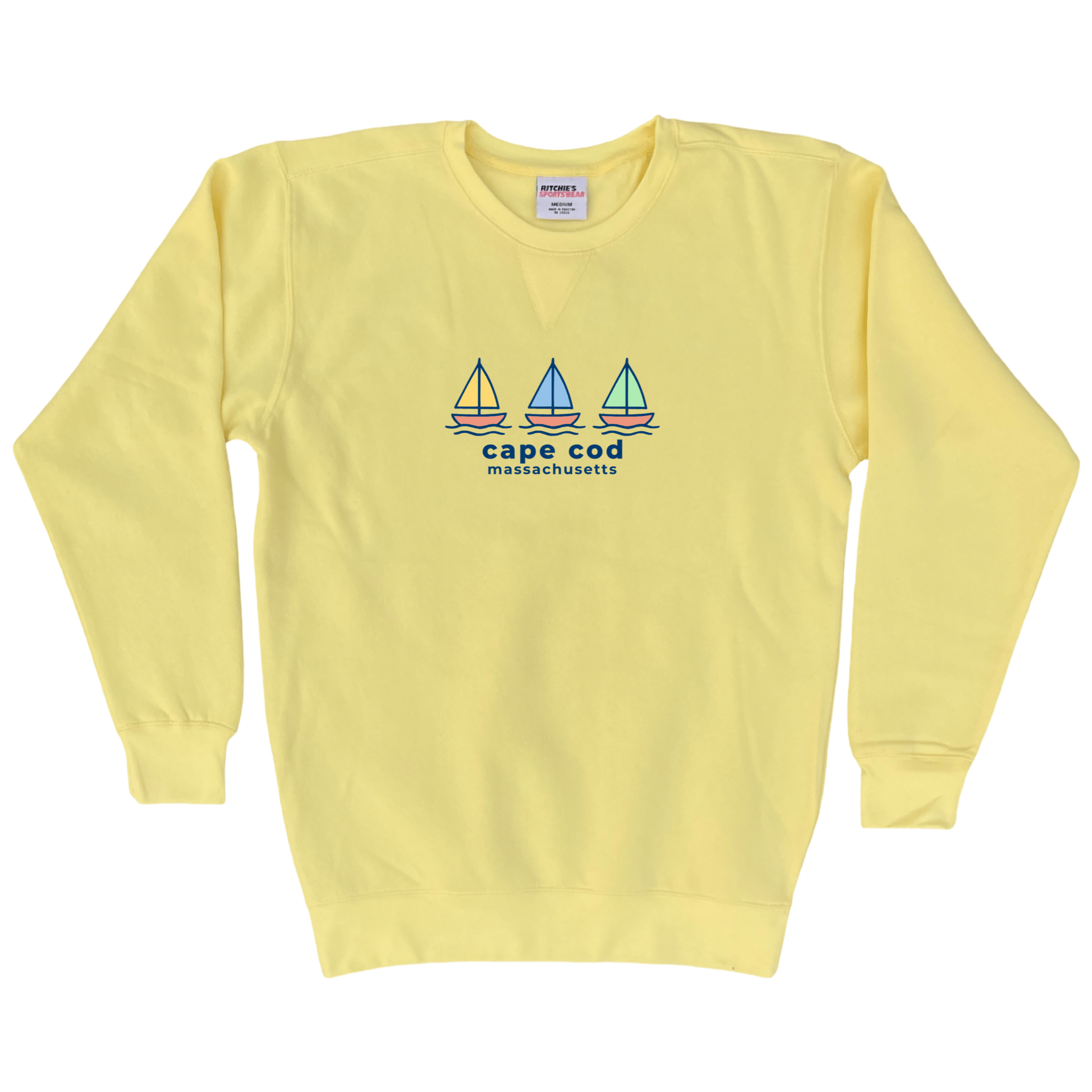 Cape Cod Clothing Company Cape Cod Summer Sails Fleece Crewneck Sweatshirt