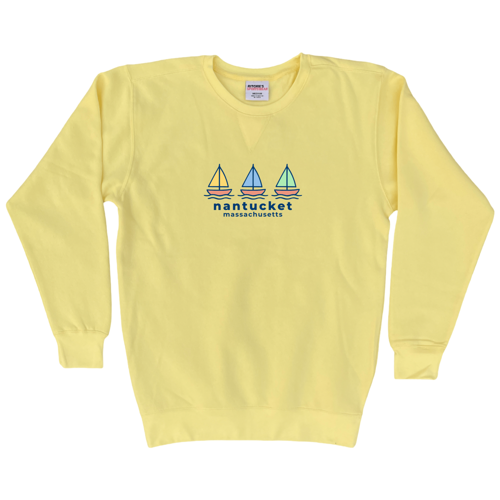 Cape Cod Clothing Company Nantucket Summer Sails Fleece Crewneck Sweatshirt