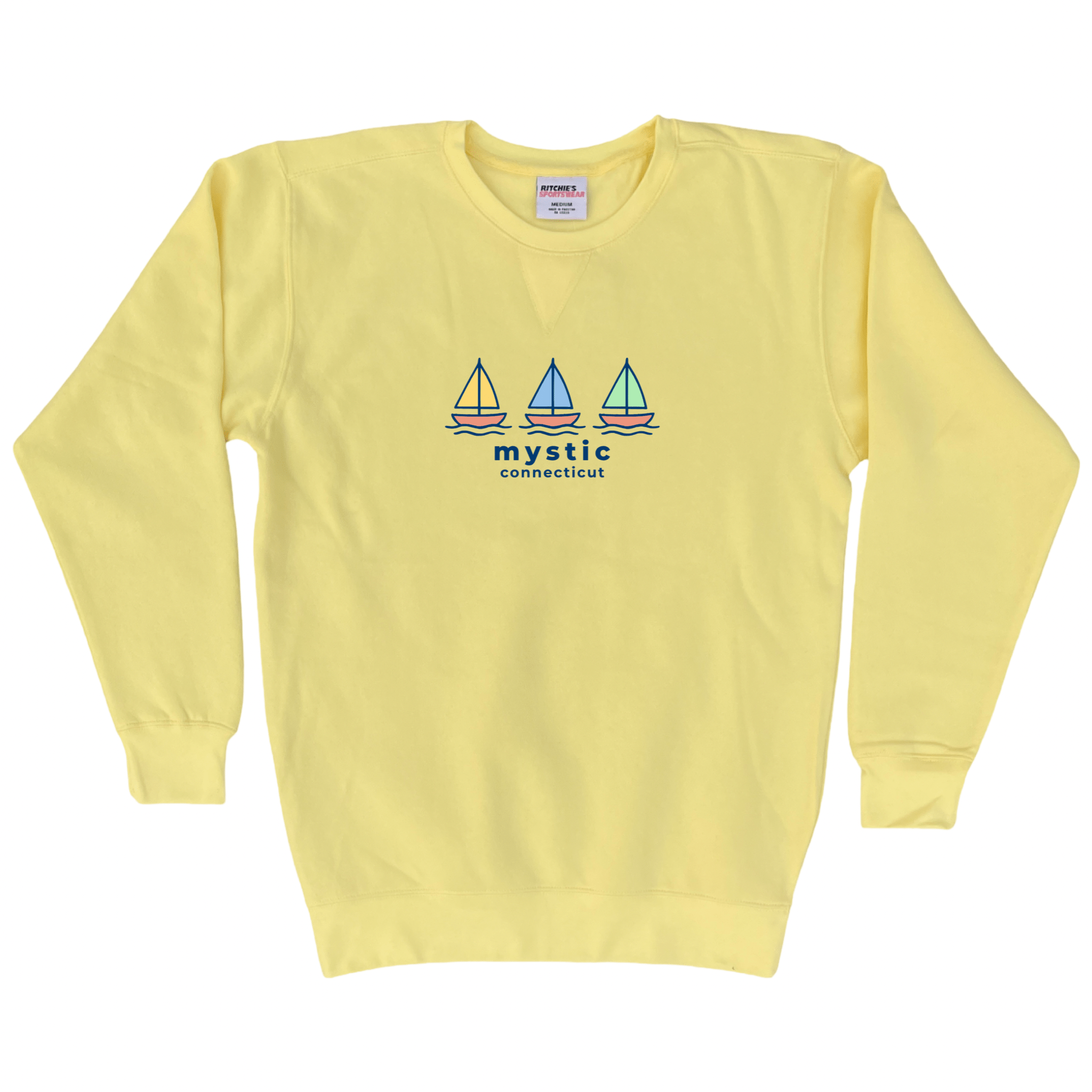 Cape Cod Clothing Company Mystic Summer Sails Fleece Crewneck Sweatshirt
