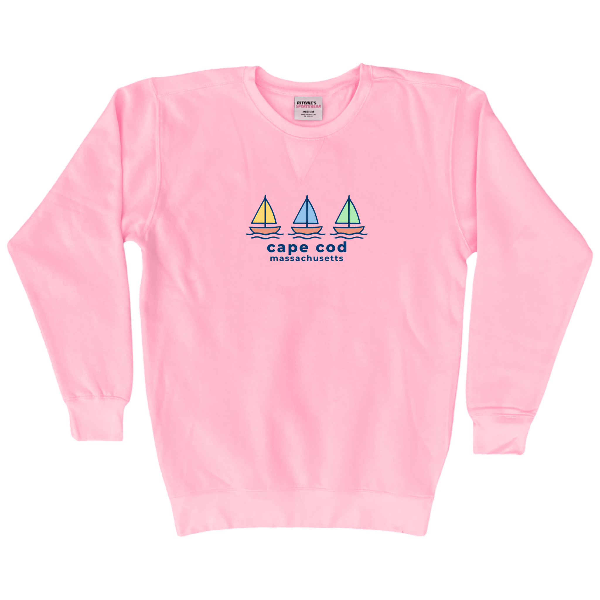 Cape Cod Clothing Company Cape Cod Summer Sails Fleece Crewneck Sweatshirt