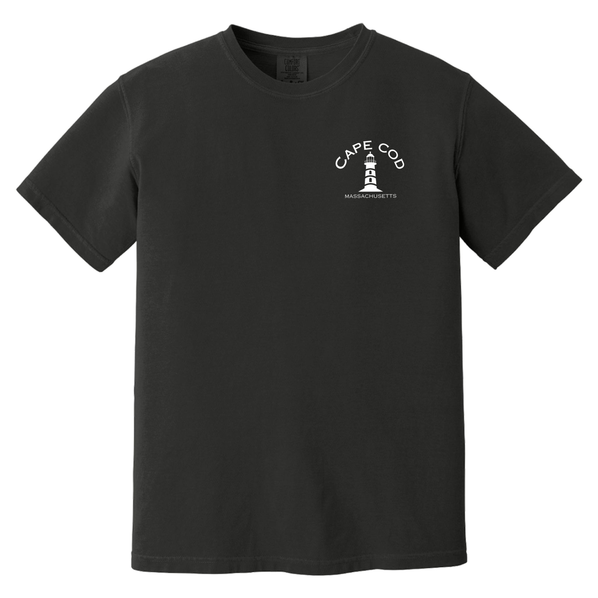 Cape Cod Lighthouse Comfort Colors T-Shirt, Black