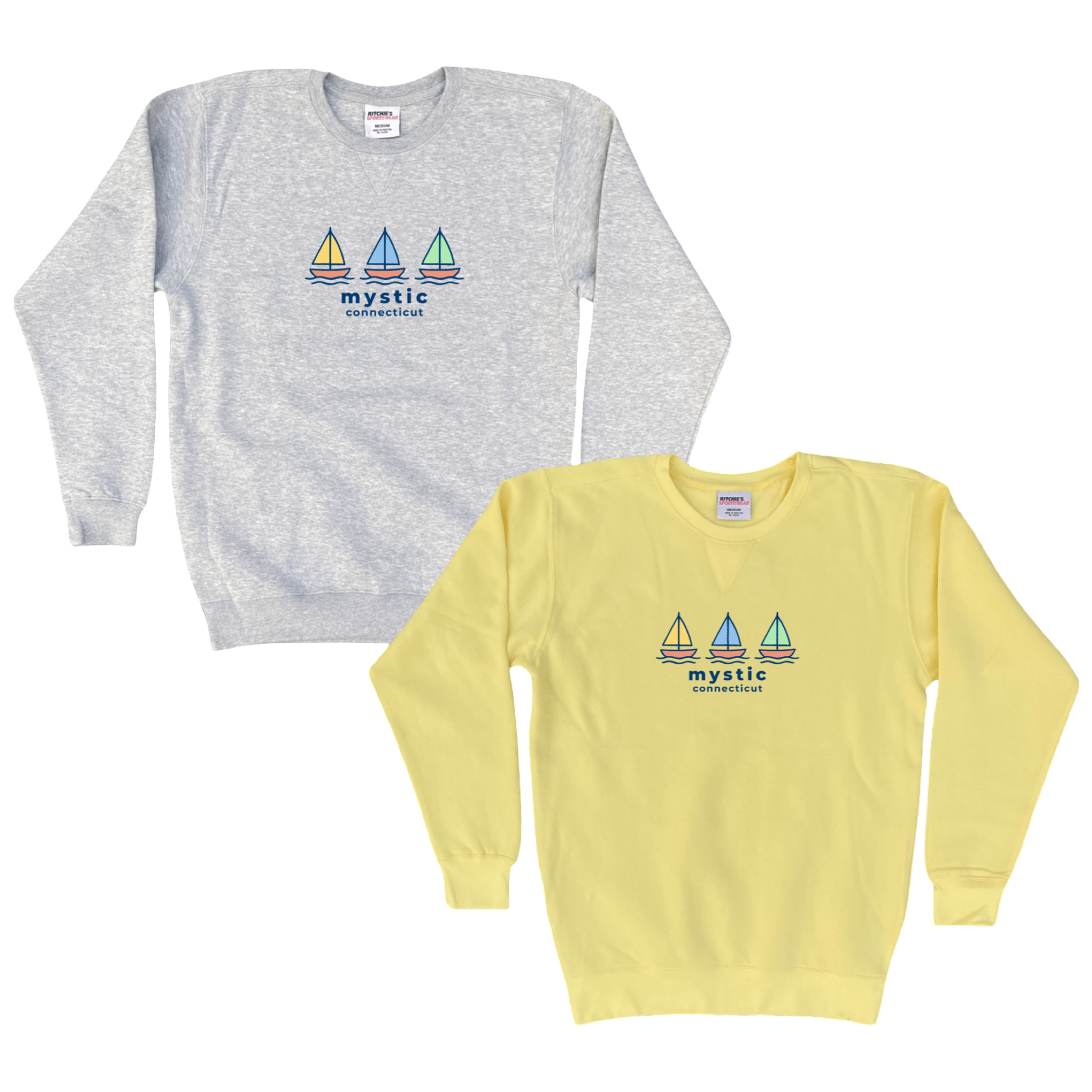 Cape Cod Clothing Company Mystic Summer Sails Fleece Crewneck Sweatshirt