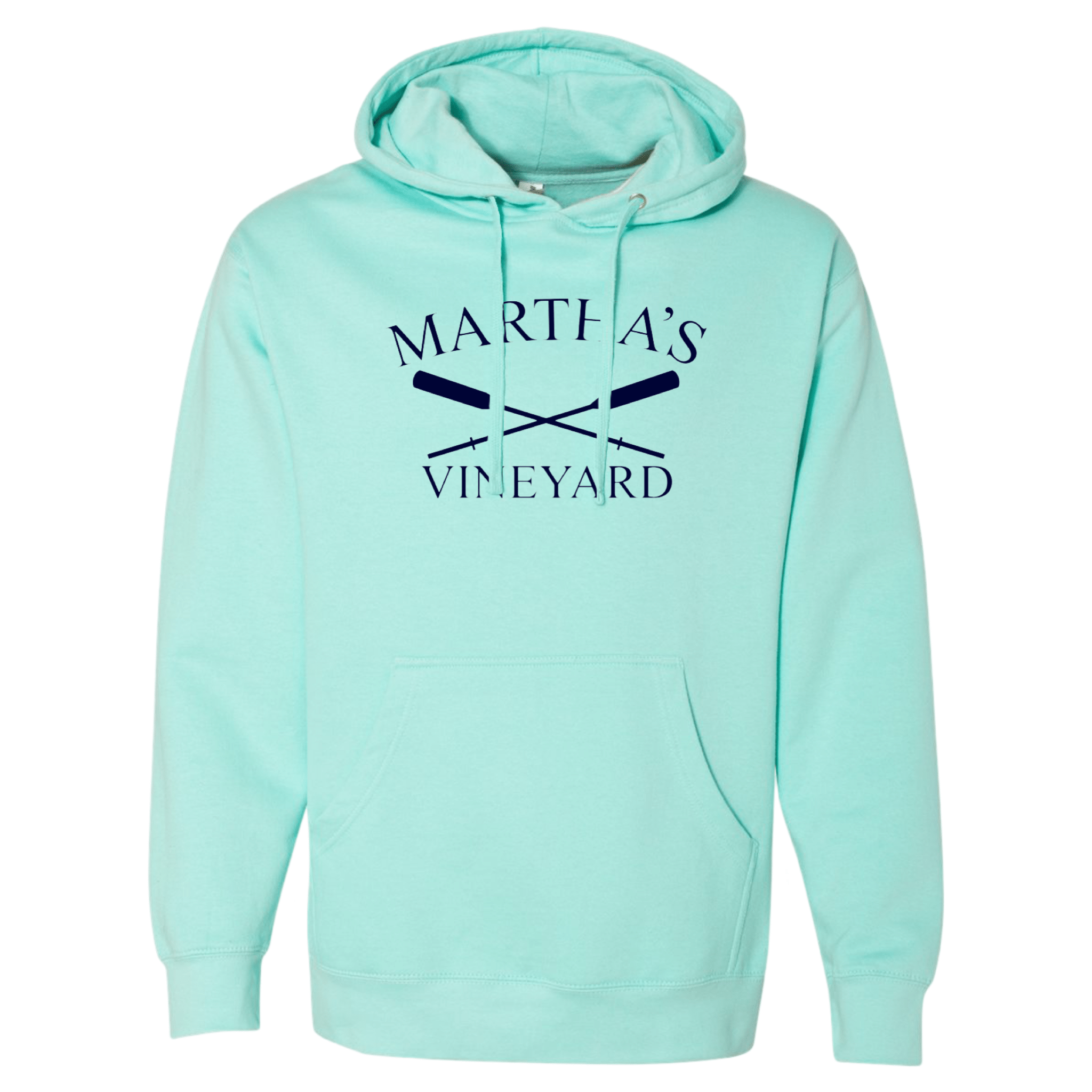 Martha's Vineyard Crossed Oar Essential Hoodie, Mint