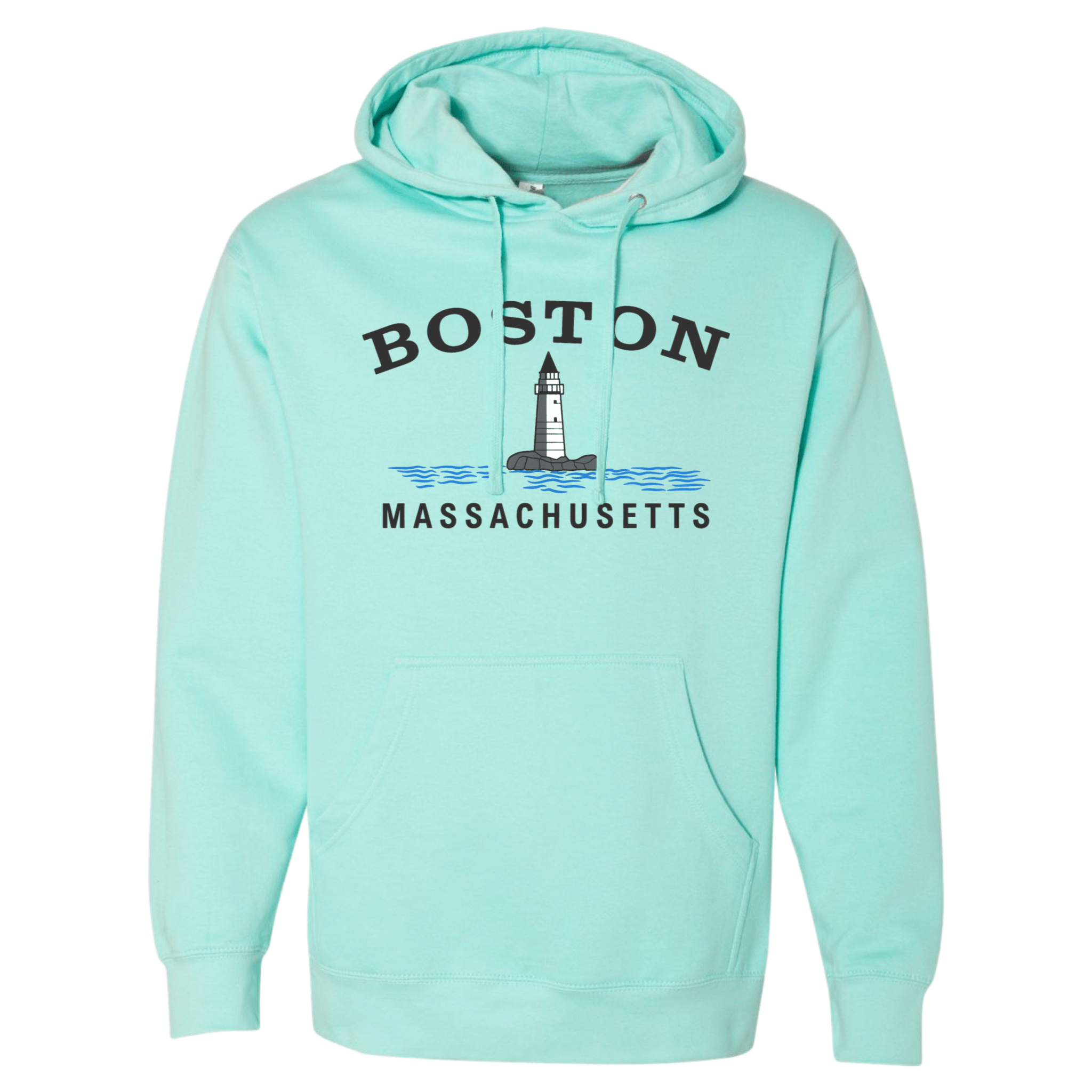 Boston Big Lighthouse Essential Hoodie, Mint