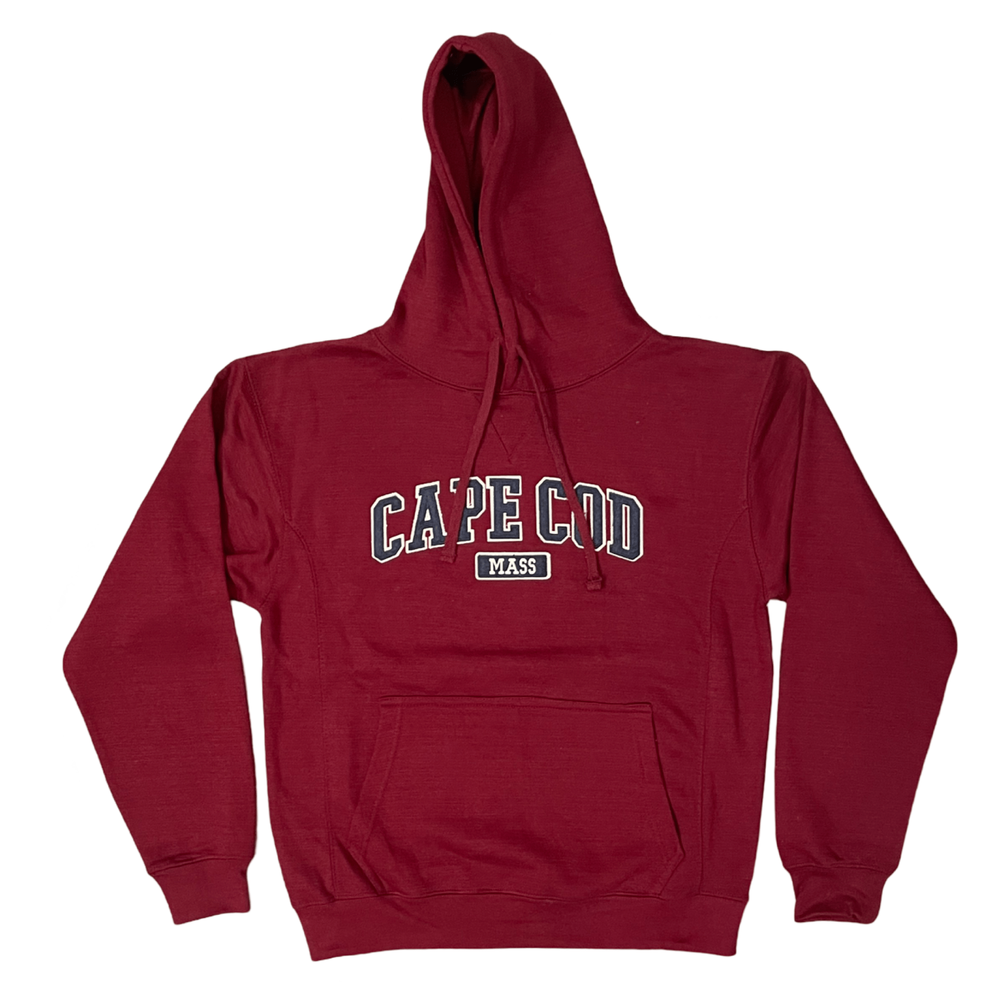 Cape Cod Premium Applique Hoodie, Maroon