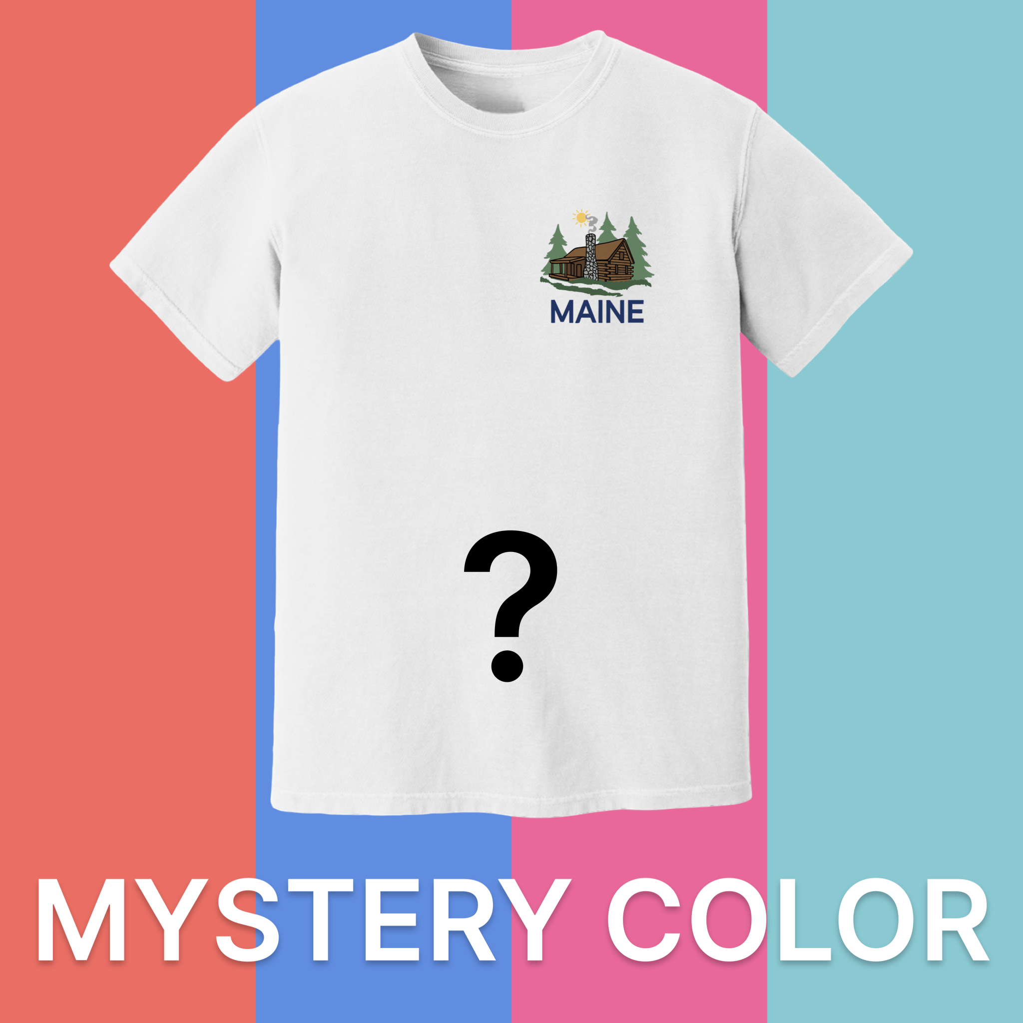 Cape Cod Clothing Company Maine Cabin Comfort Colors T-Shirt - Mystery Color