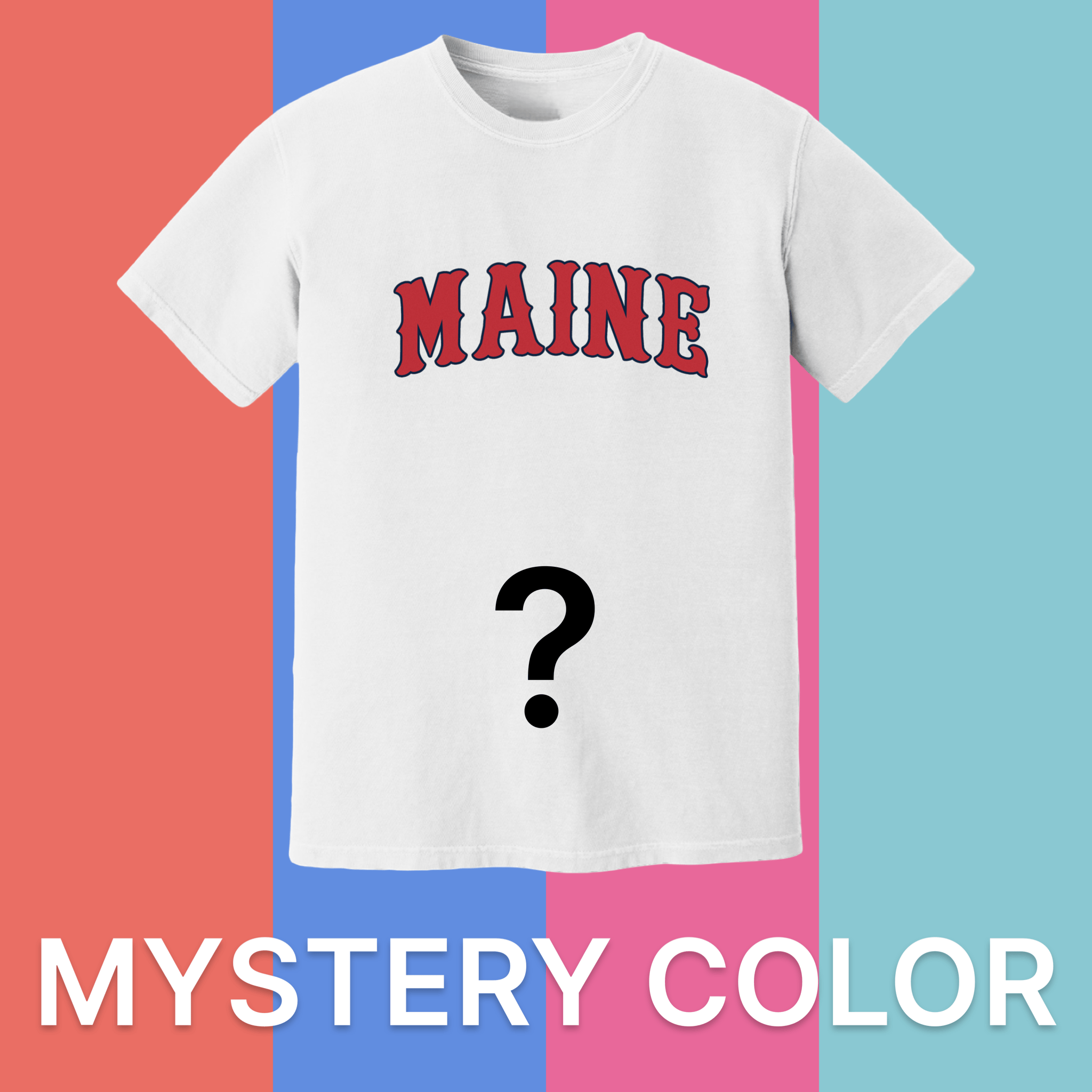Cape Cod Clothing Company Maine Baseball Comfort Colors T-Shirt - Mystery Color