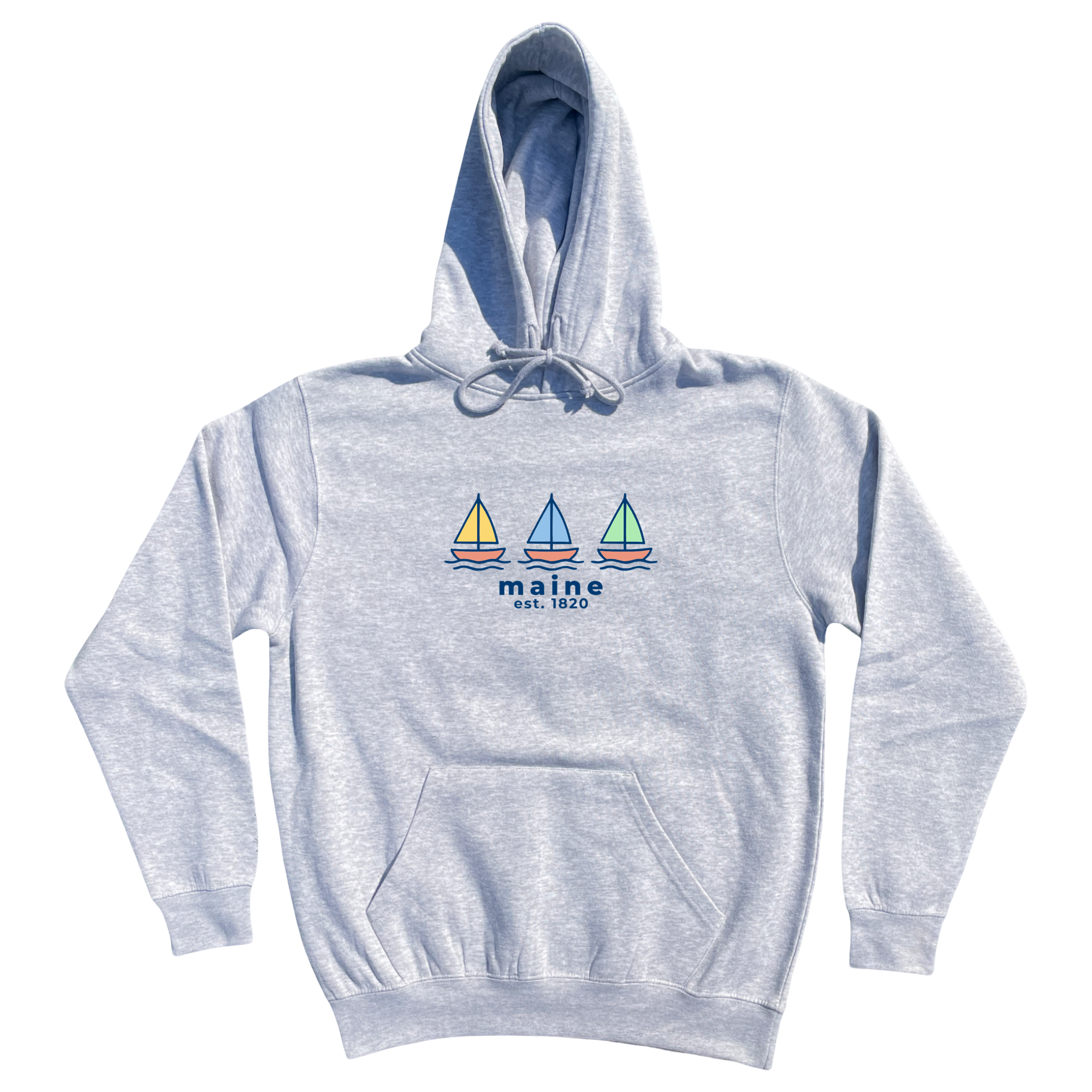 Maine Summer Sails Soft Fleece Hoodie