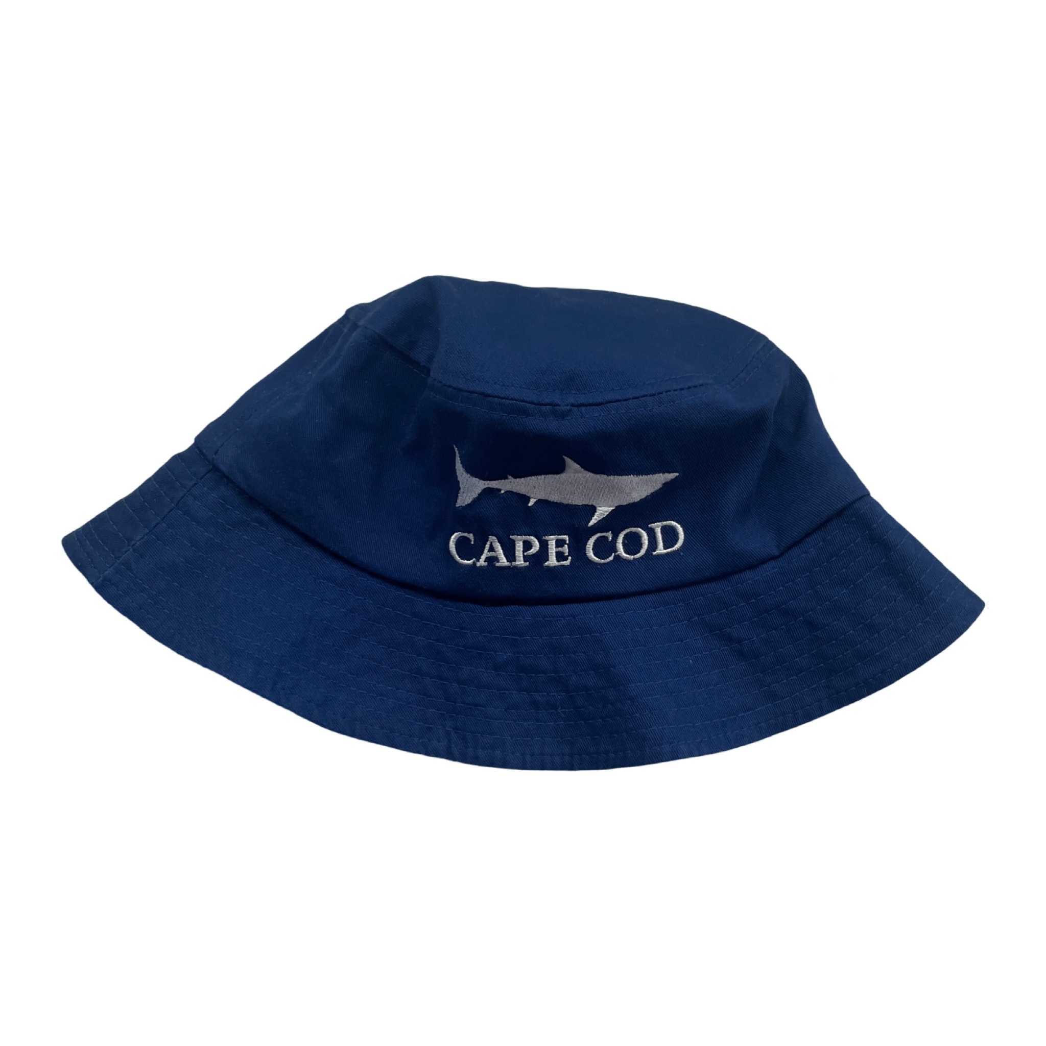 Cape Cod Embroidered Shark Bucket Hat