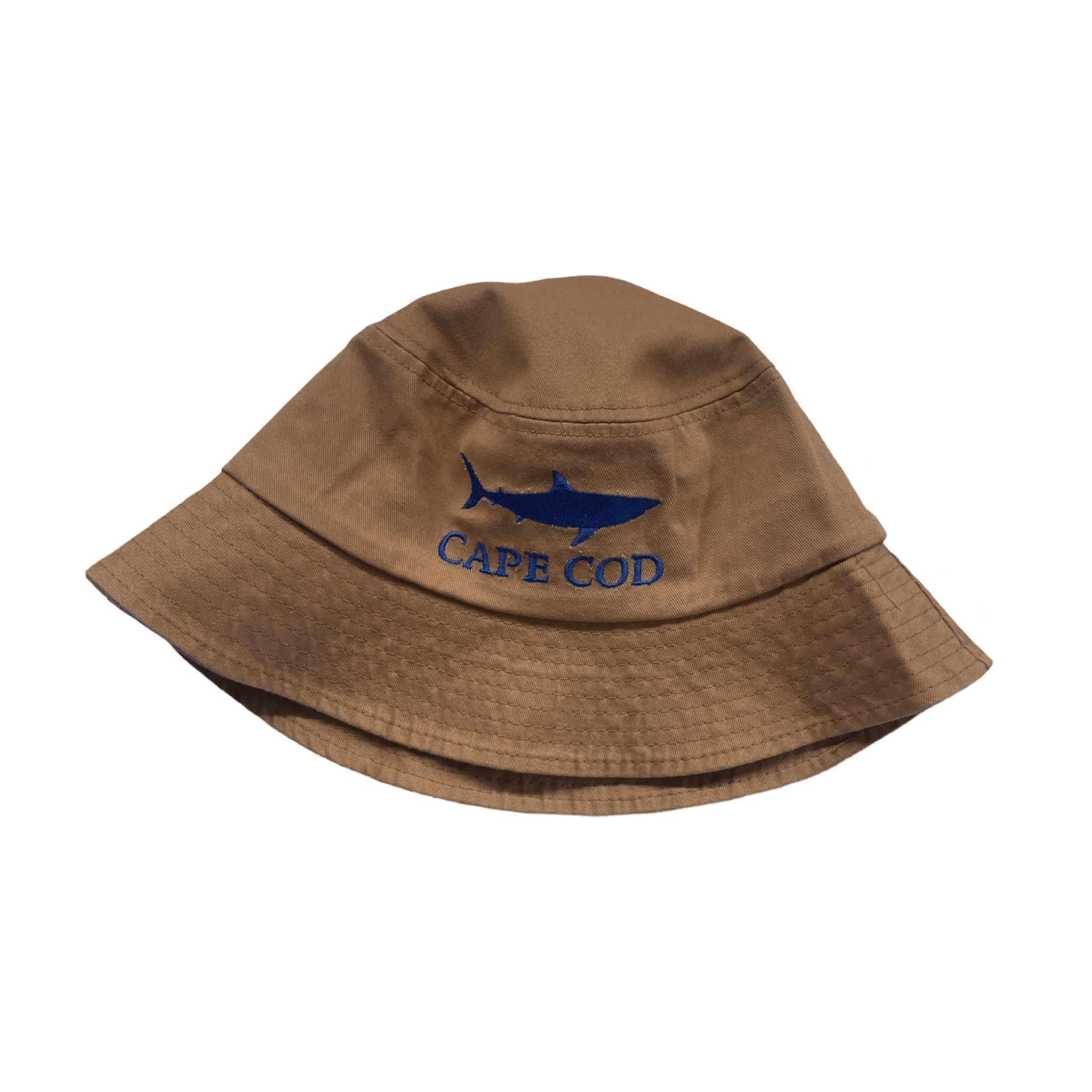 Cape Cod Embroidered Shark Bucket Hat