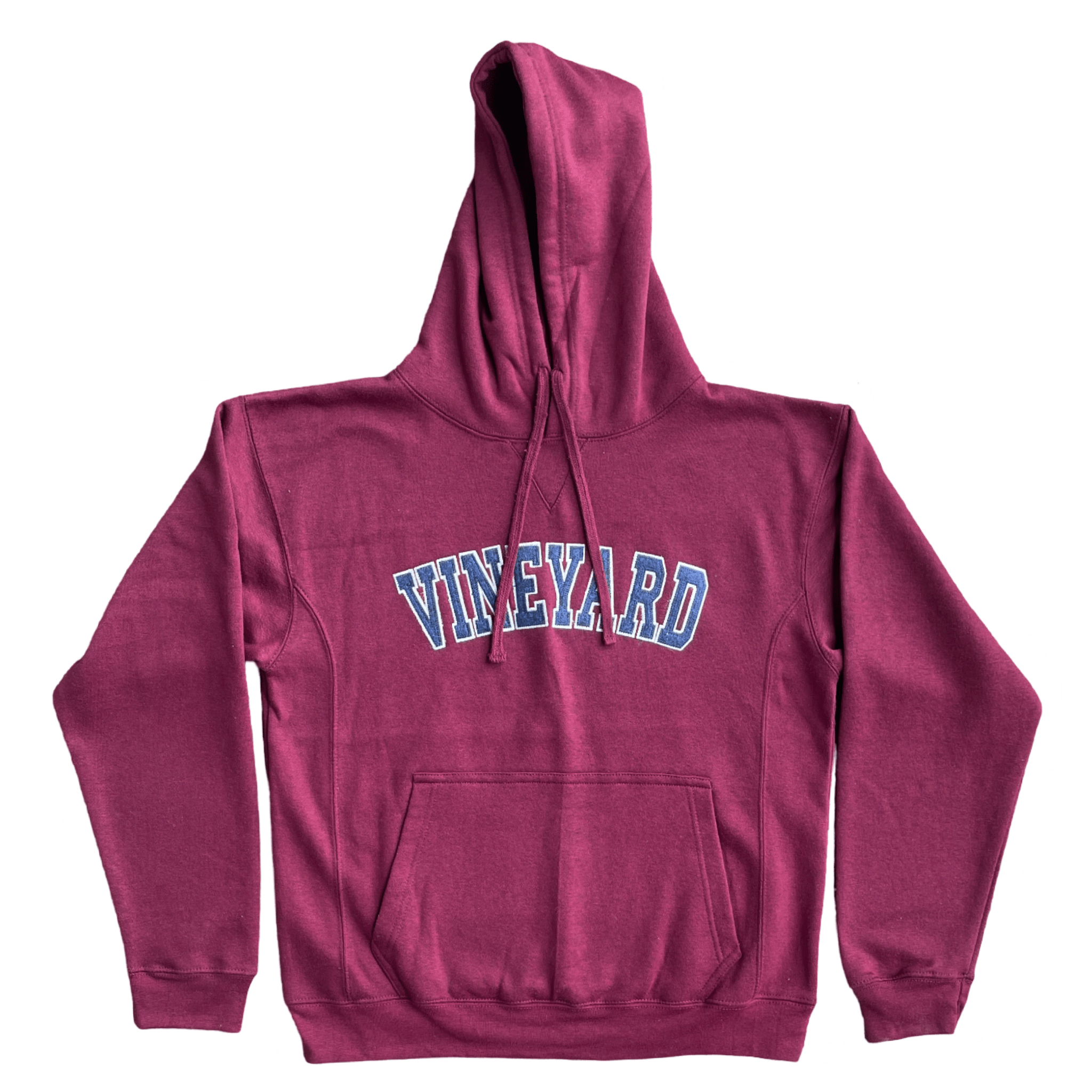 Vineyard Premium Applique Hoodie, maroon