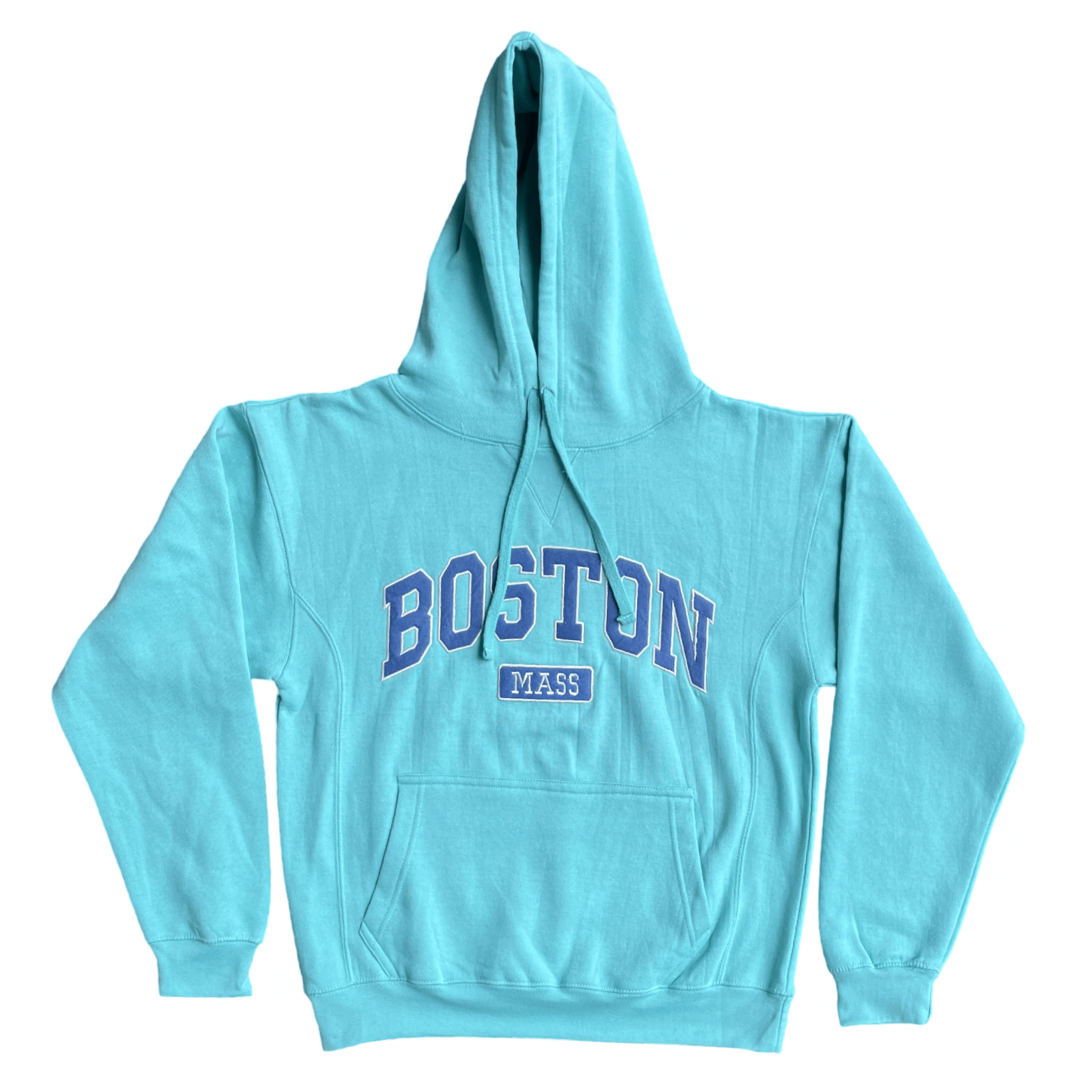 Boston Premium Applique Hoodie, seafoam green