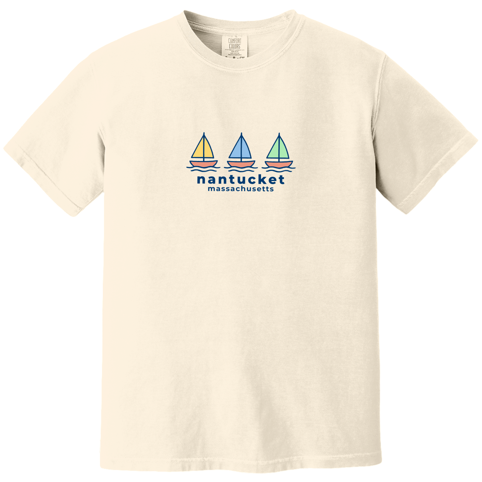 Cape Cod Clothing Company Nantucket Summer Sails Comfort Colors T-Shirt