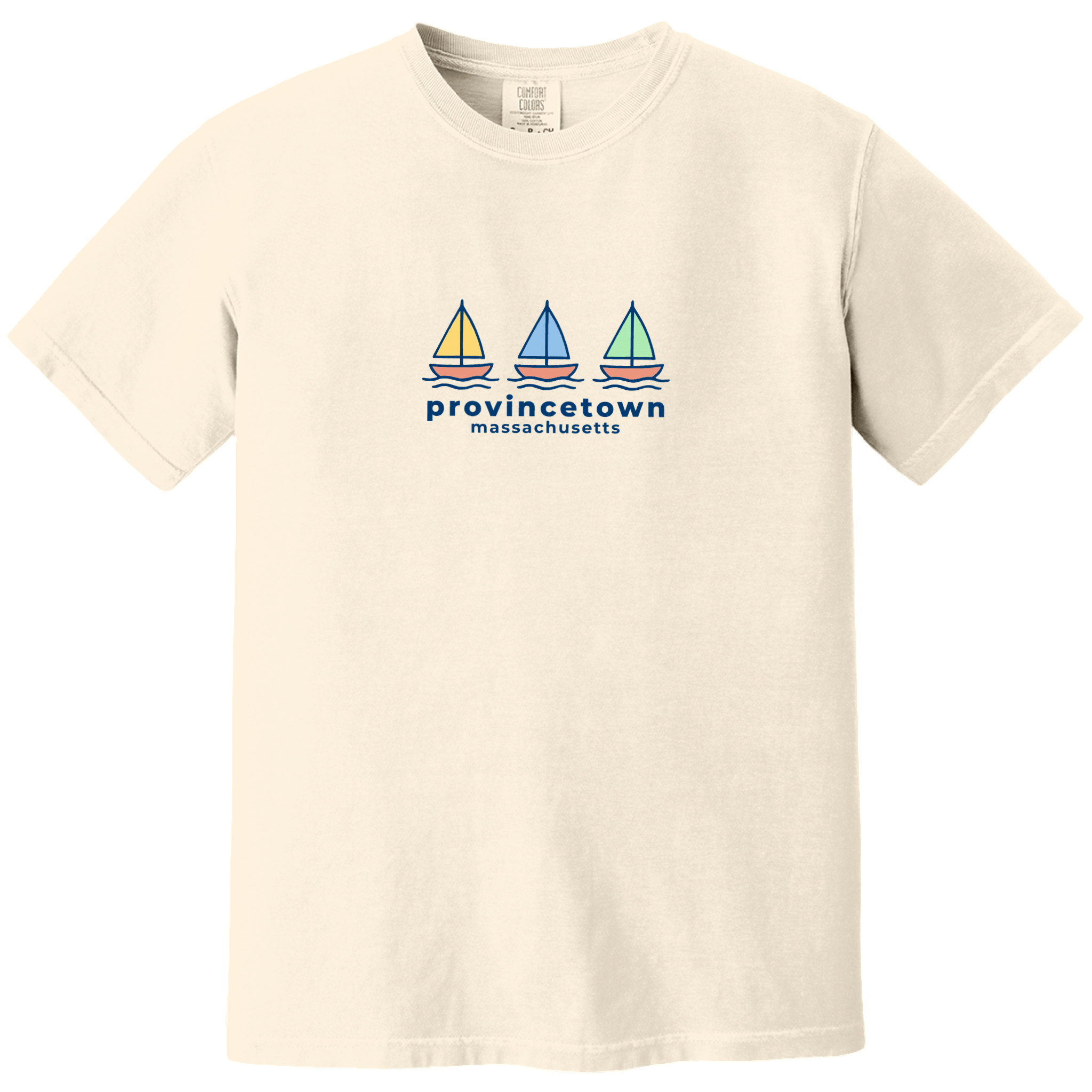 Cape Cod Clothing Company Provincetown Summer Sails Comfort Colors T-Shirt