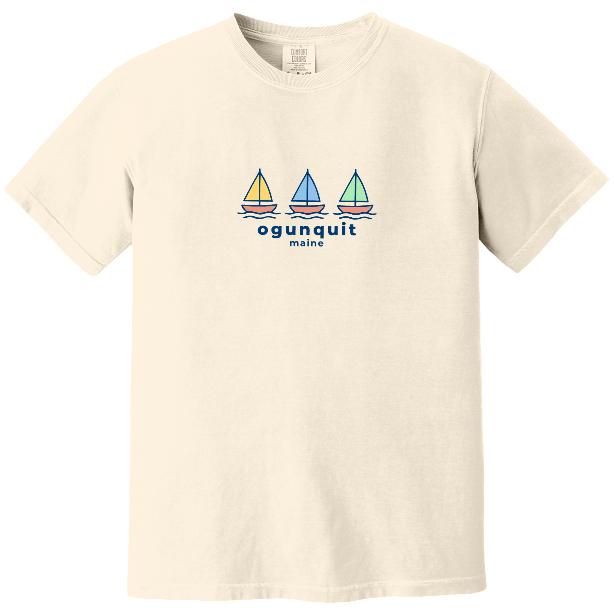Cape Cod Clothing Company Ogunquit Summer Sails Comfort Colors T-Shirt
