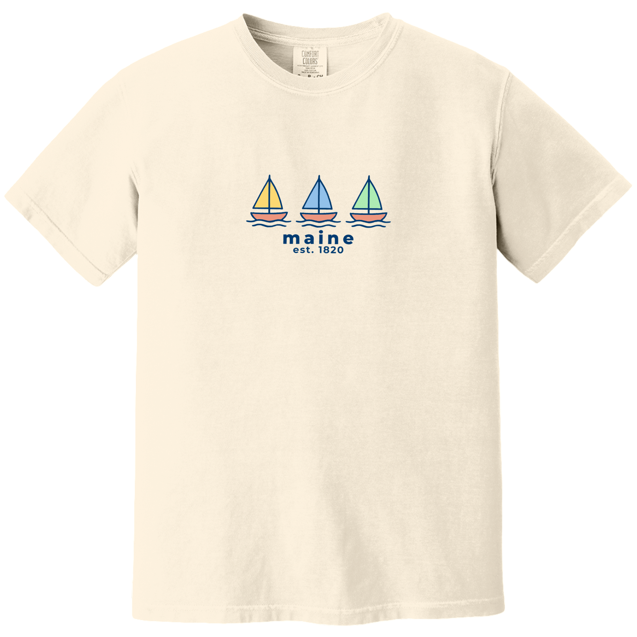 Cape Cod Clothing Company Maine Summer Sails Comfort Colors T-Shirt