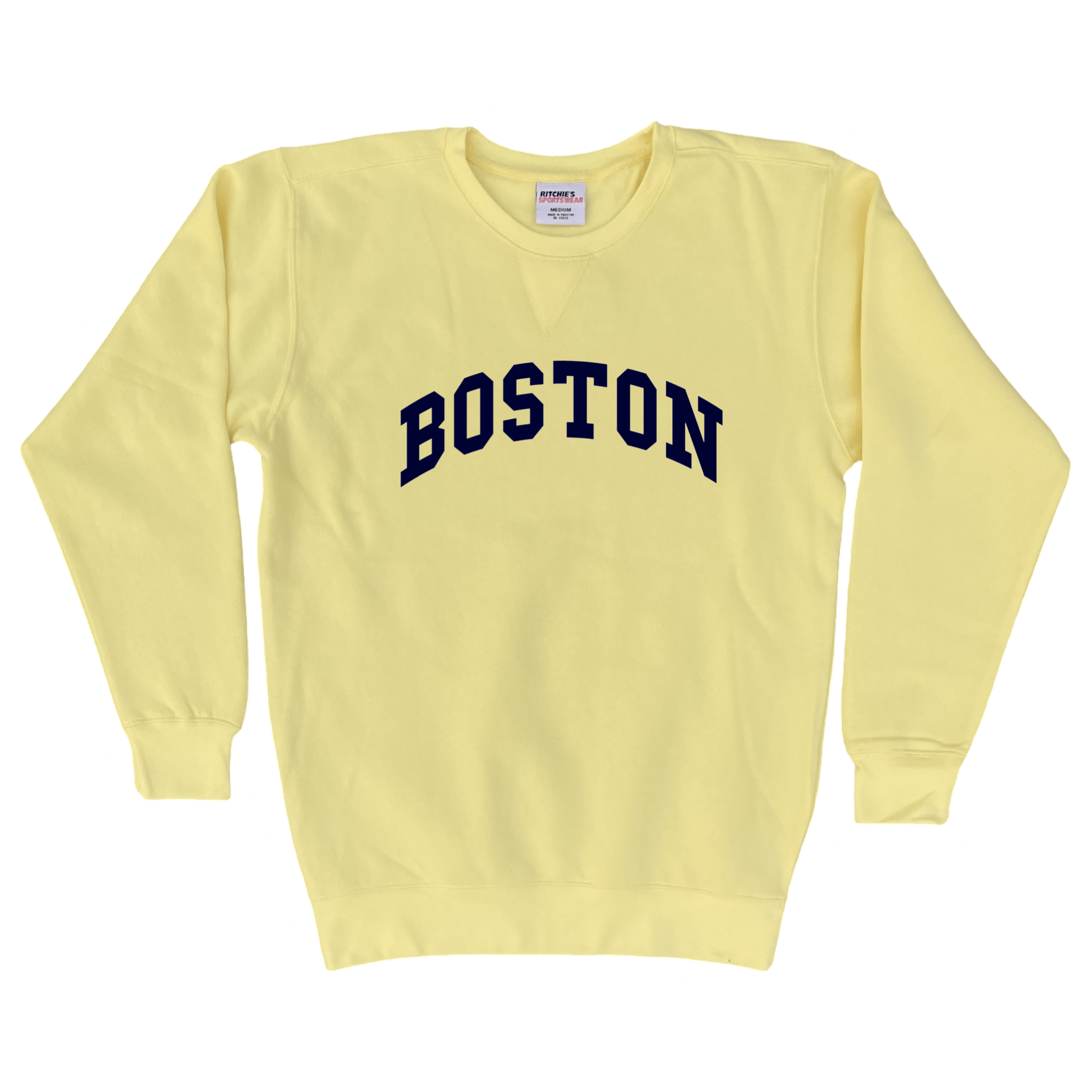 Boston Heavyweight Fleece Crewneck, yellow