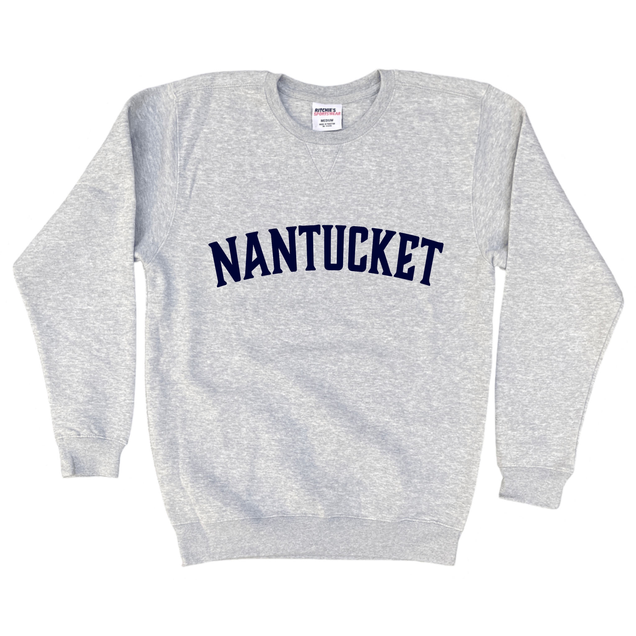 Nantucket Heavyweight Fleece Crewneck, heather grey