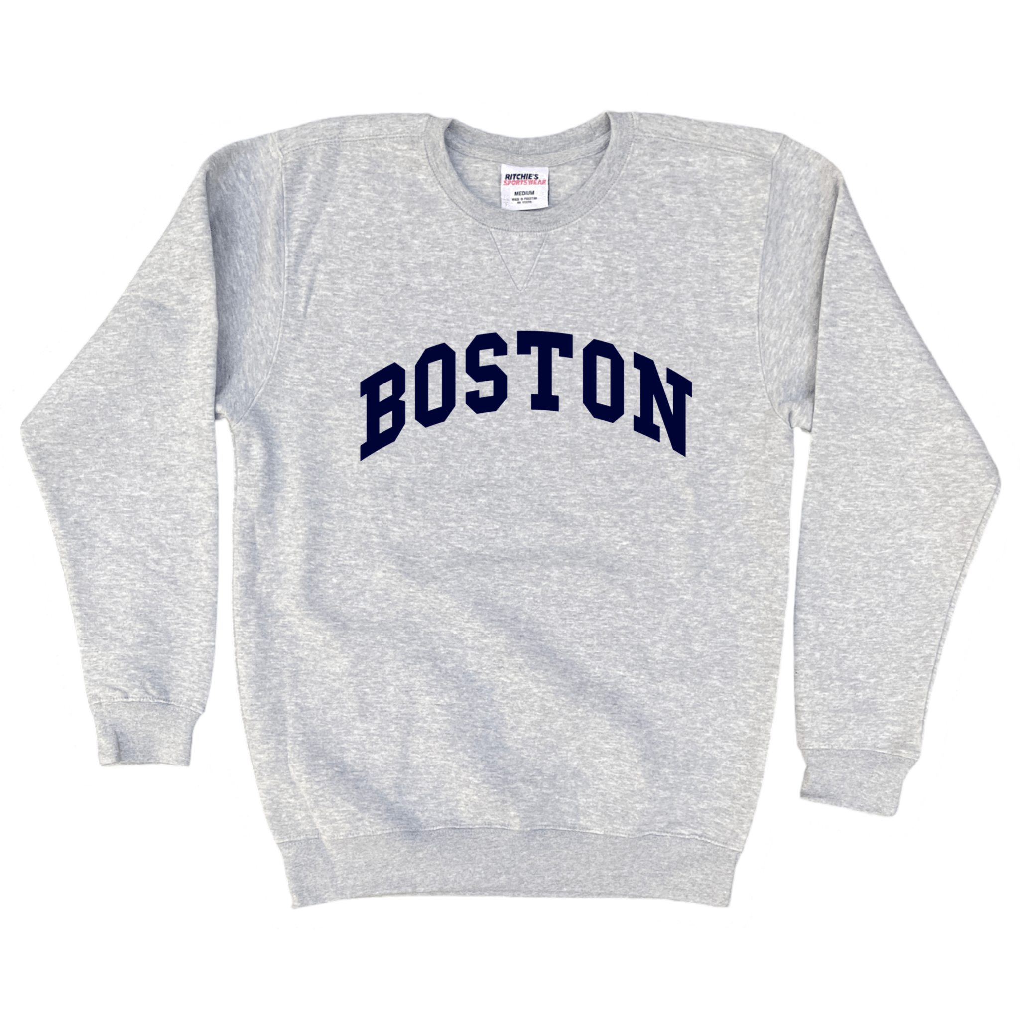 Boston Heavyweight Fleece Crewneck, heather grey