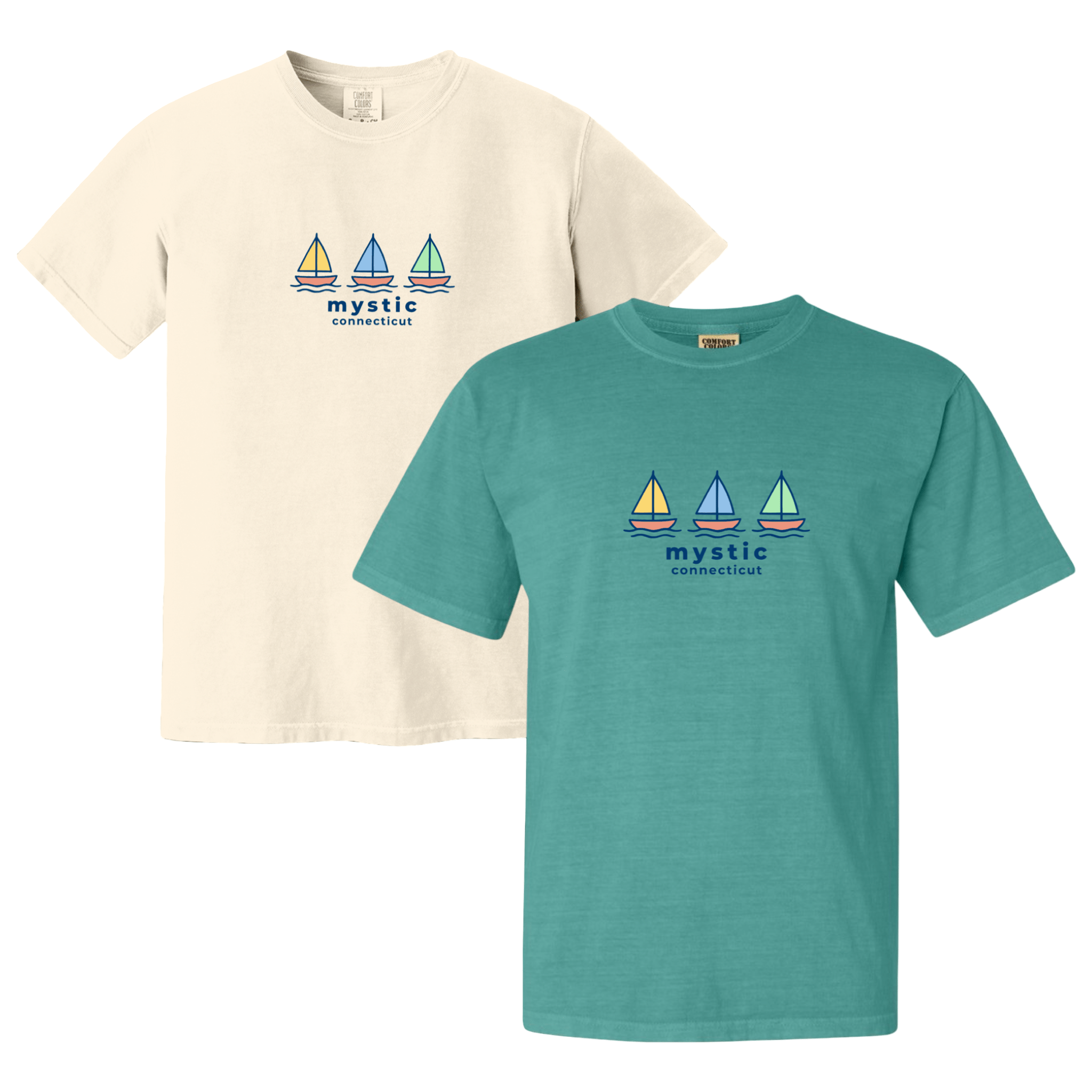 Cape Cod Clothing Company Mystic Summer Sails Comfort Colors T-Shirt