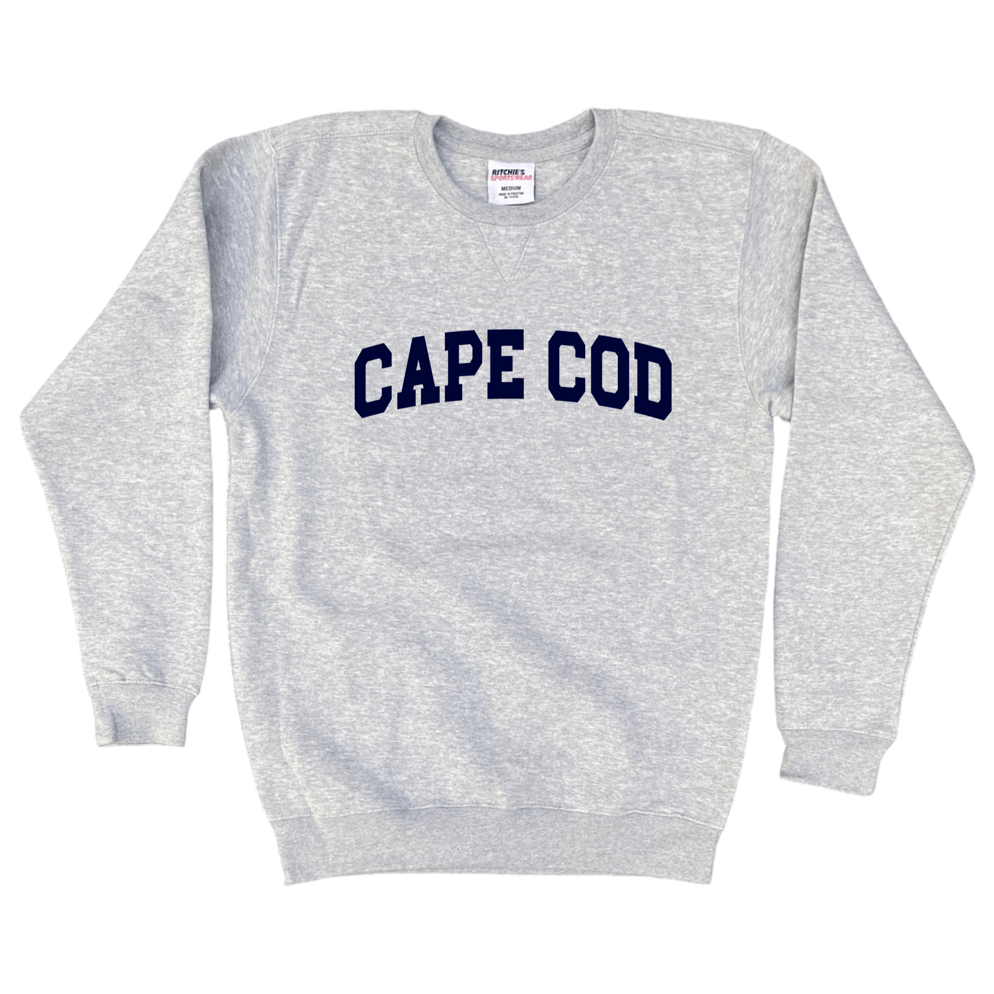 Cape Cod Heavyweight Fleece Crewneck, heather grey