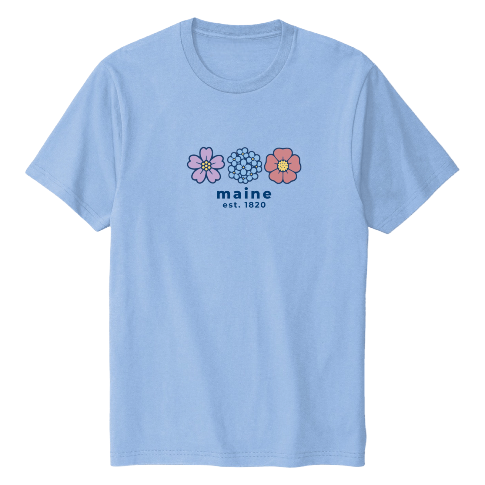 Cape Cod Clothing Company Maine Summer Bloom Soft Cotton T-Shirt