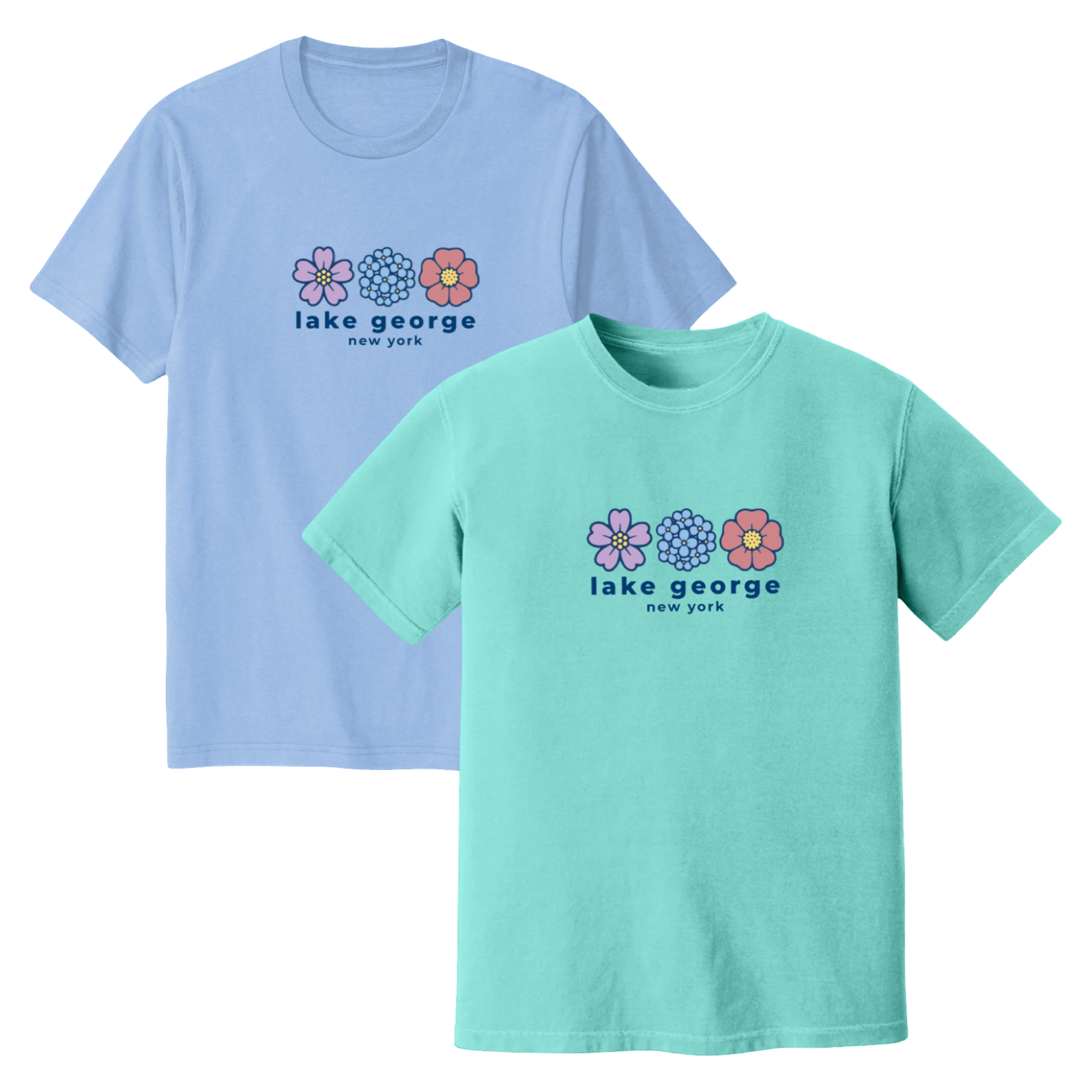 Cape Cod Clothing Company Lake George Summer Bloom Soft Cotton T-Shirt