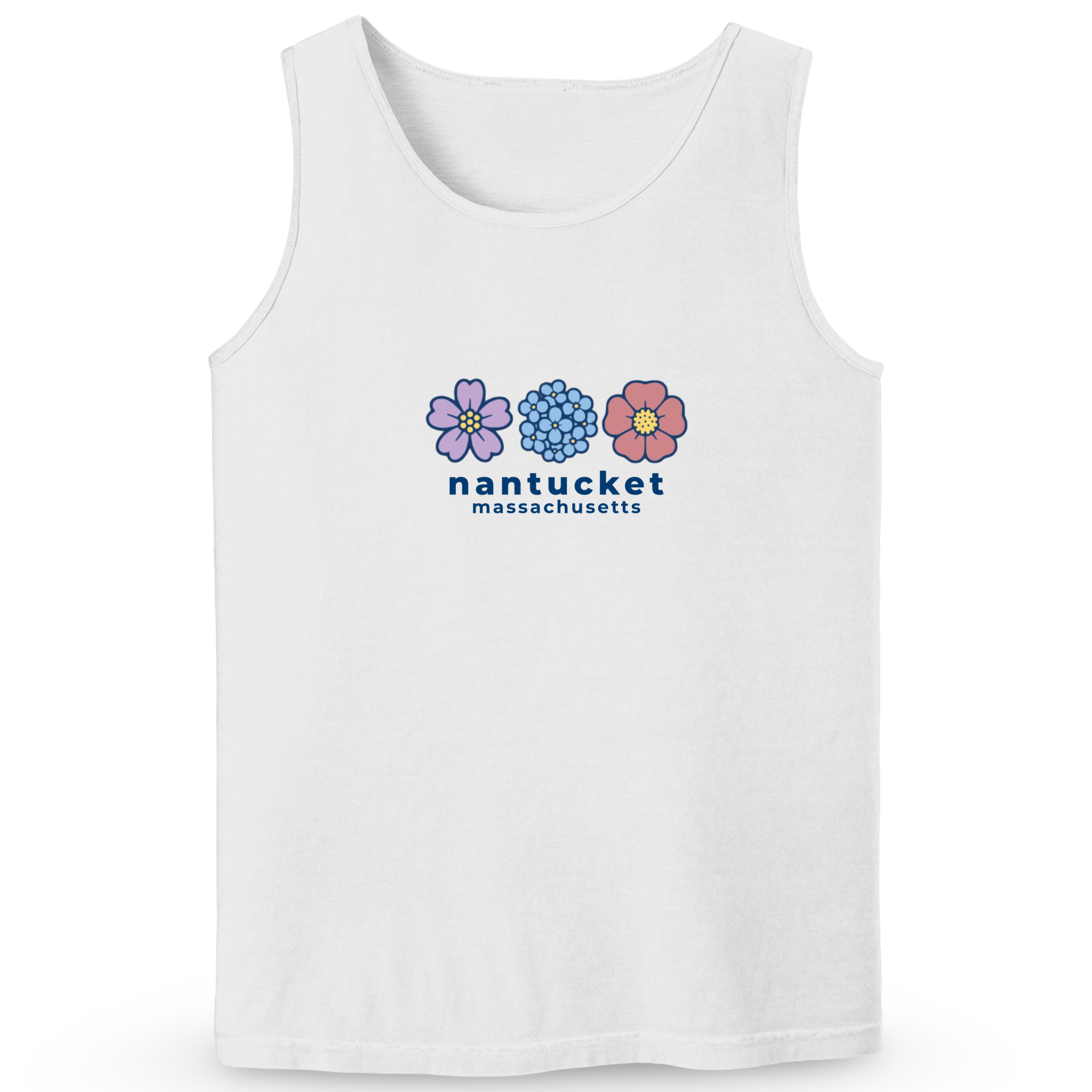 Cape Cod Clothing Company Nantucket Summer Bloom Soft Cotton Tank Top