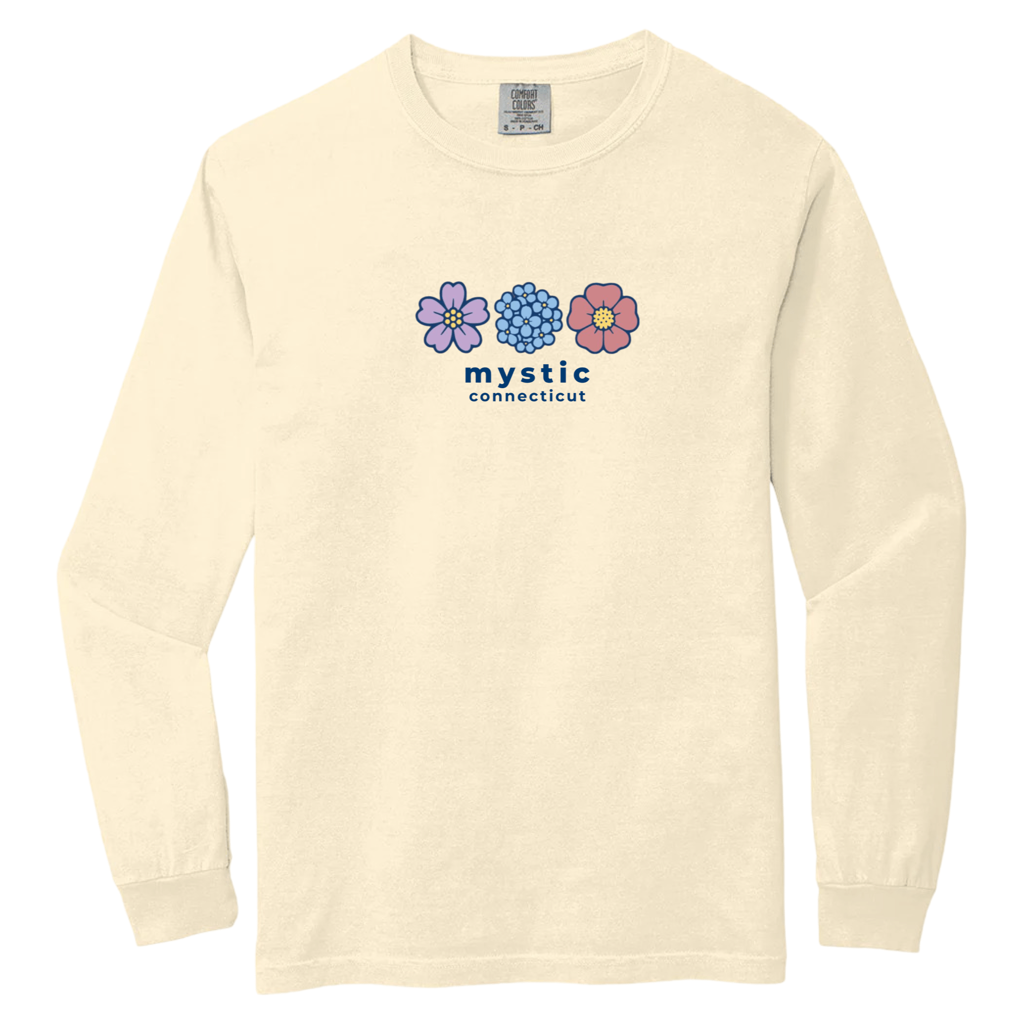 Cape Cod Clothing Company Mystic Summer Bloom Comfort Colors Long Sleeve Tee