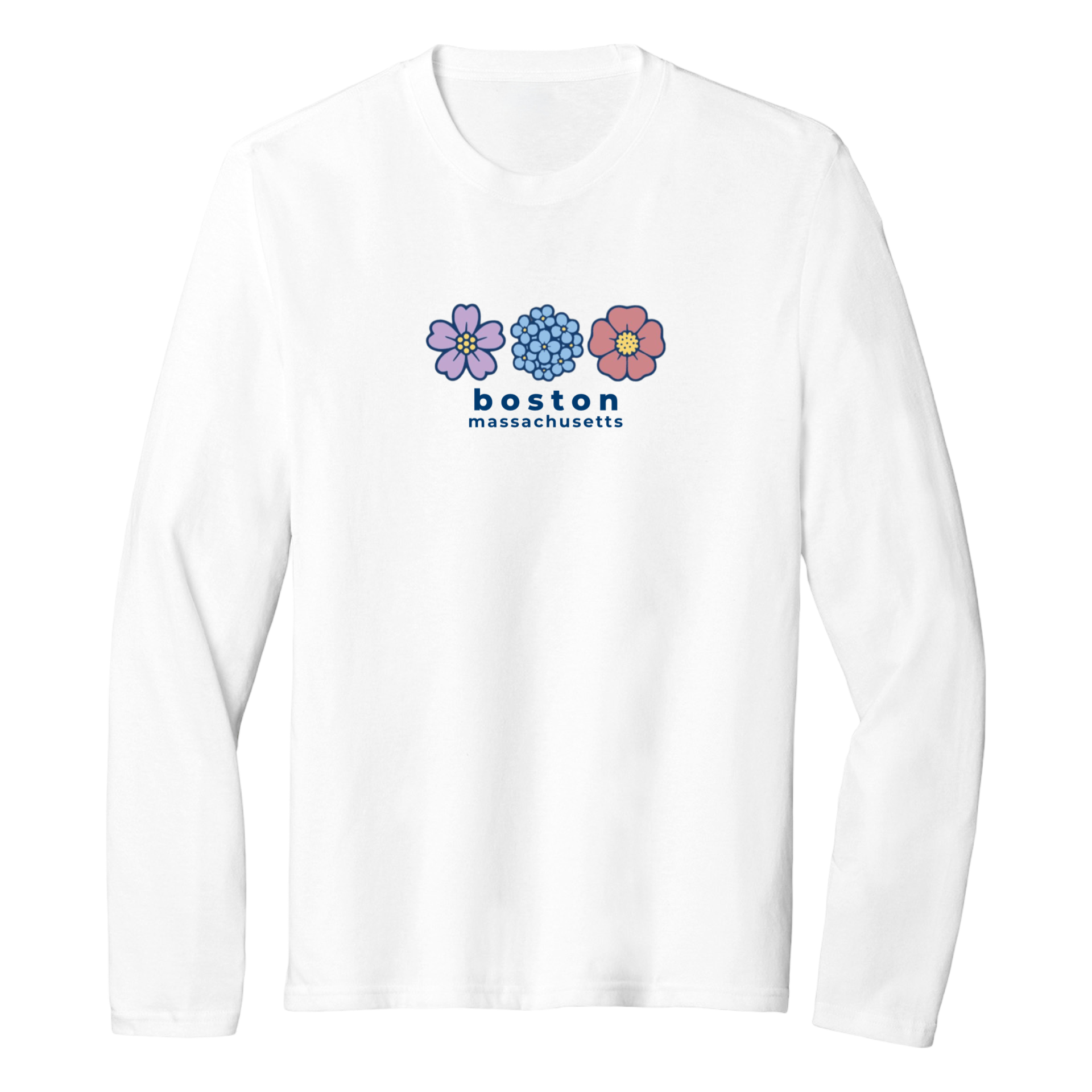 Cape Cod Clothing Company Boston Summer Bloom Essential Long Sleeve Tee